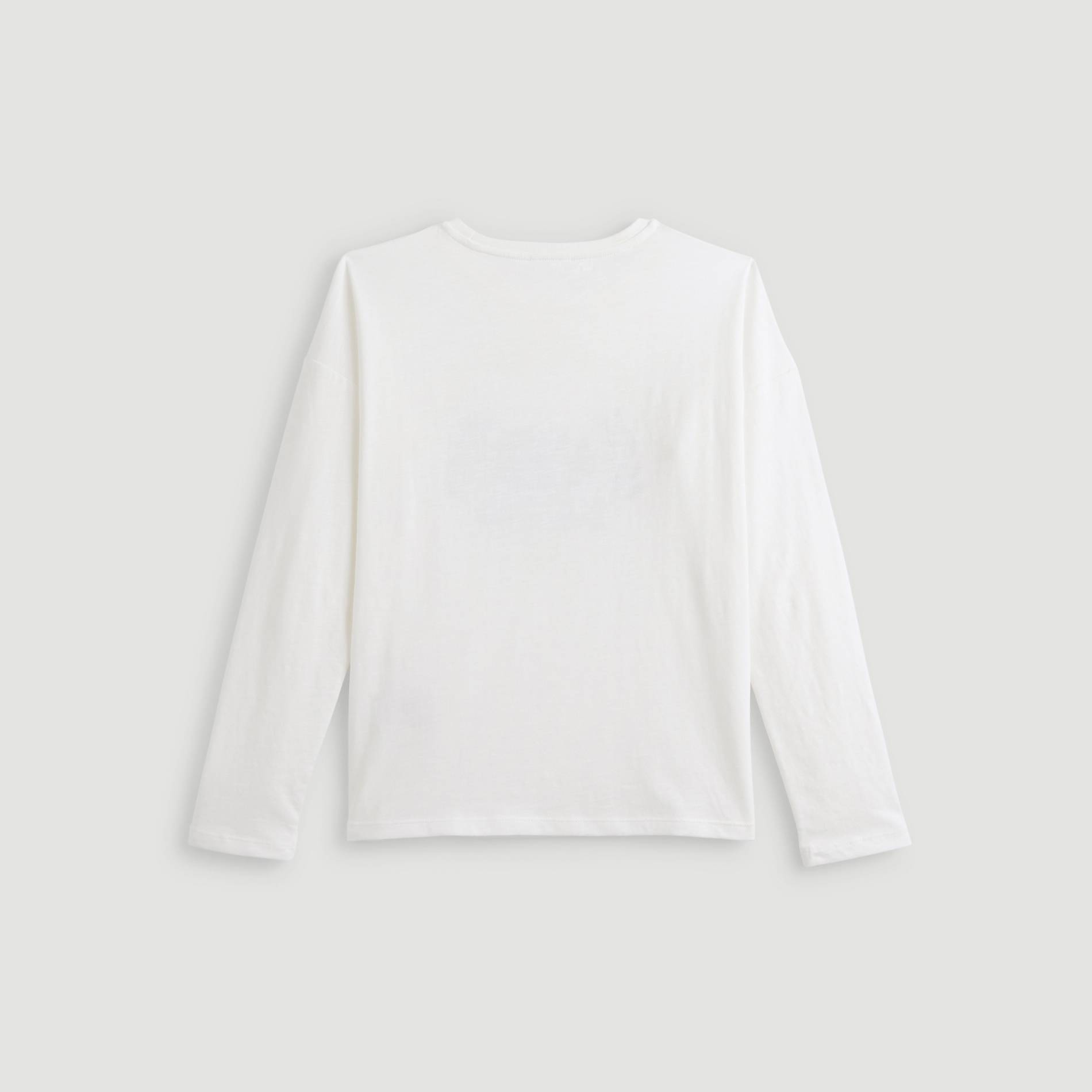 T-shirt manches longues imprimé, Ecru, large image number 2.0