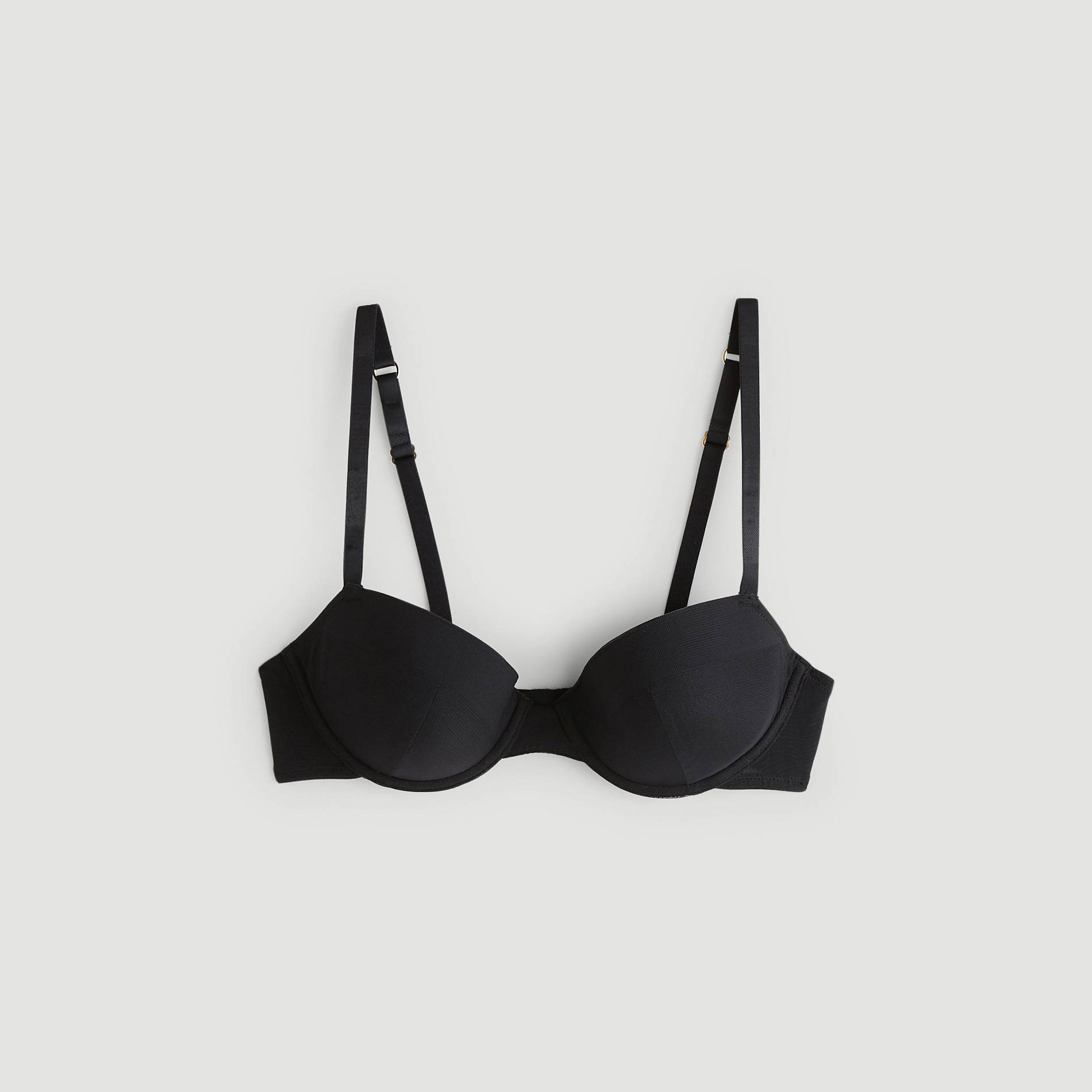 Soutien-gorge coques en tulle, Noir, large image number 2