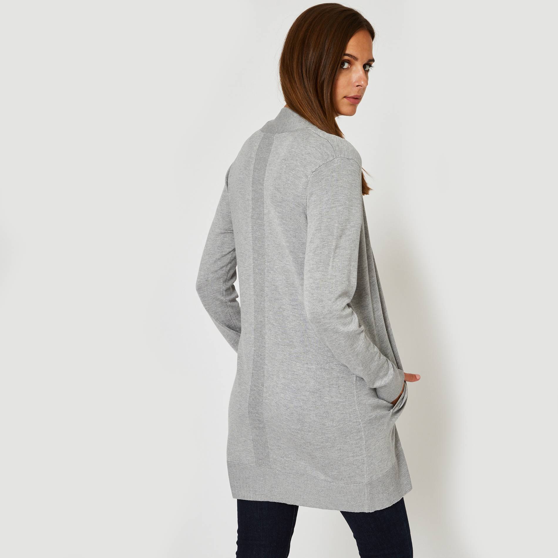 Gilet, Gris moyen, large image number 1
