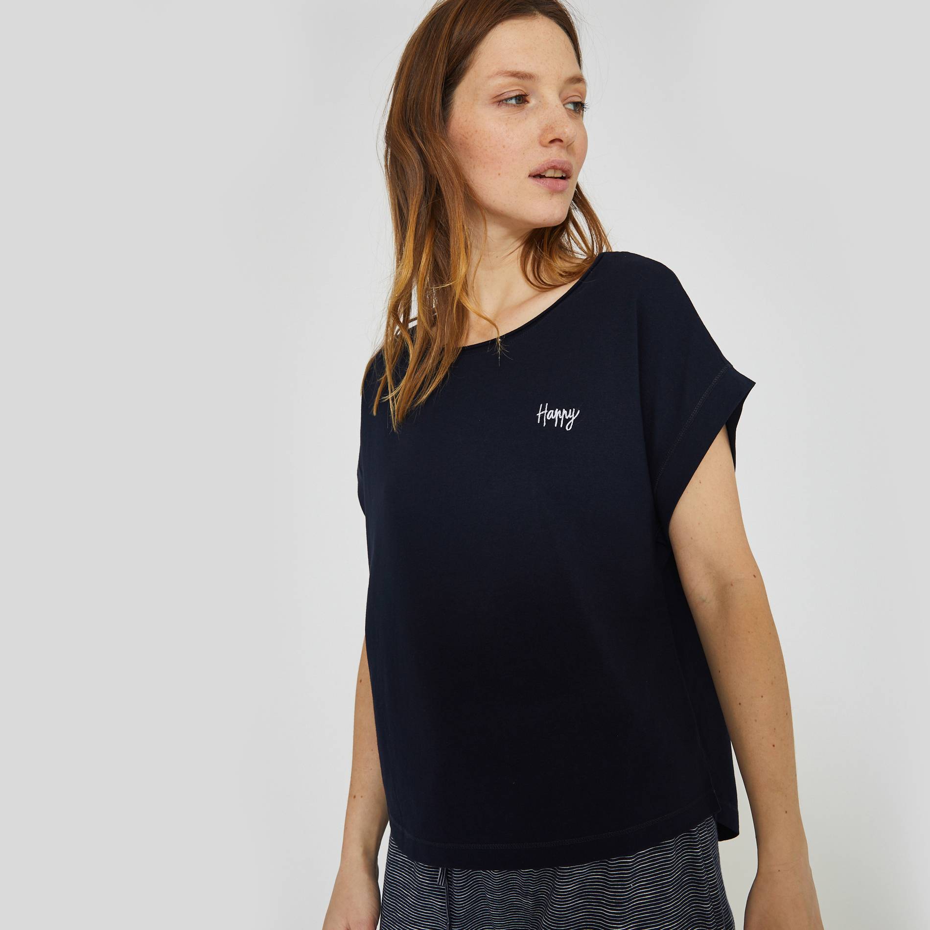 T-shirt en coton BIO, Bleu marine, large image number 0.0