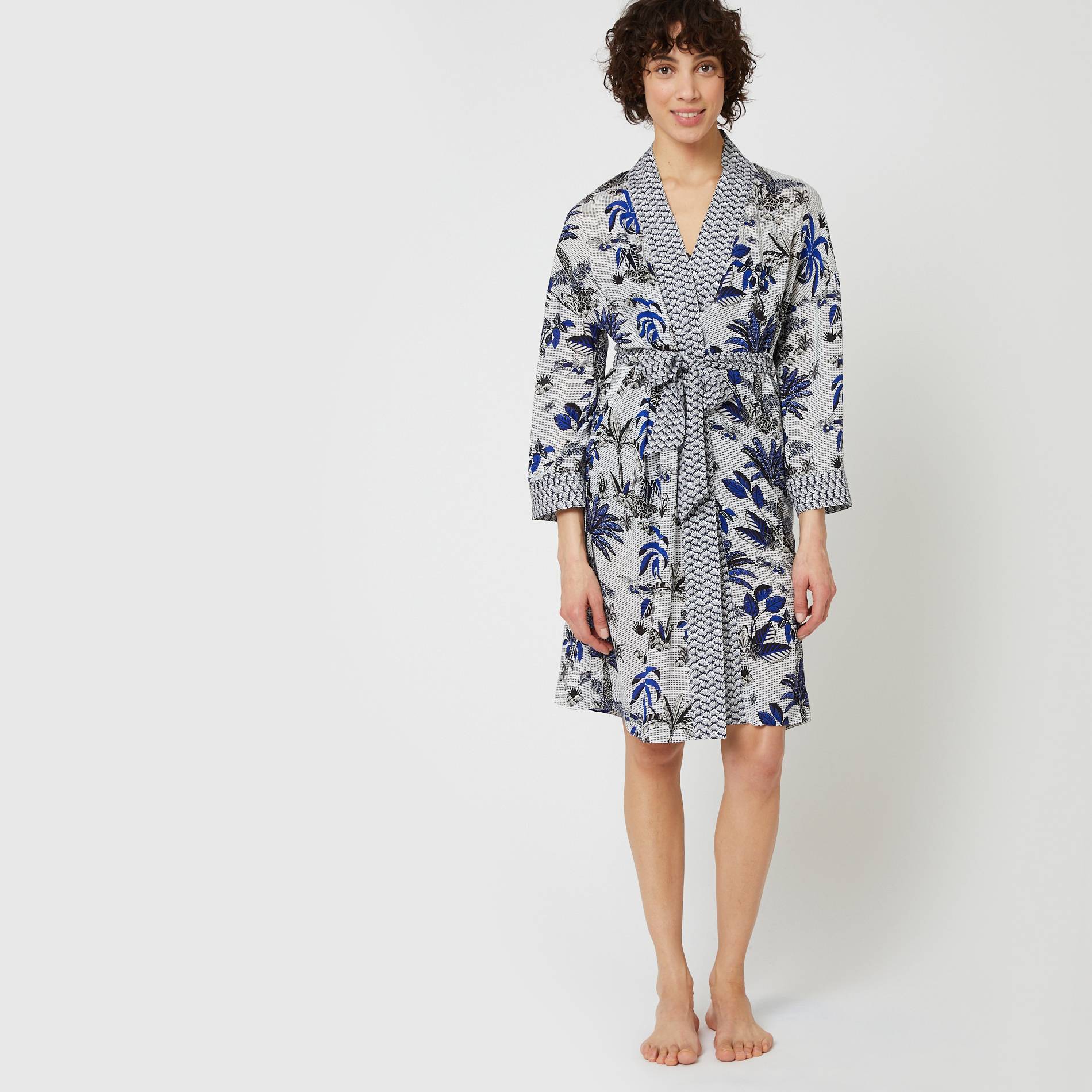 Kimono imprimé, Blanc, large image number 0.0