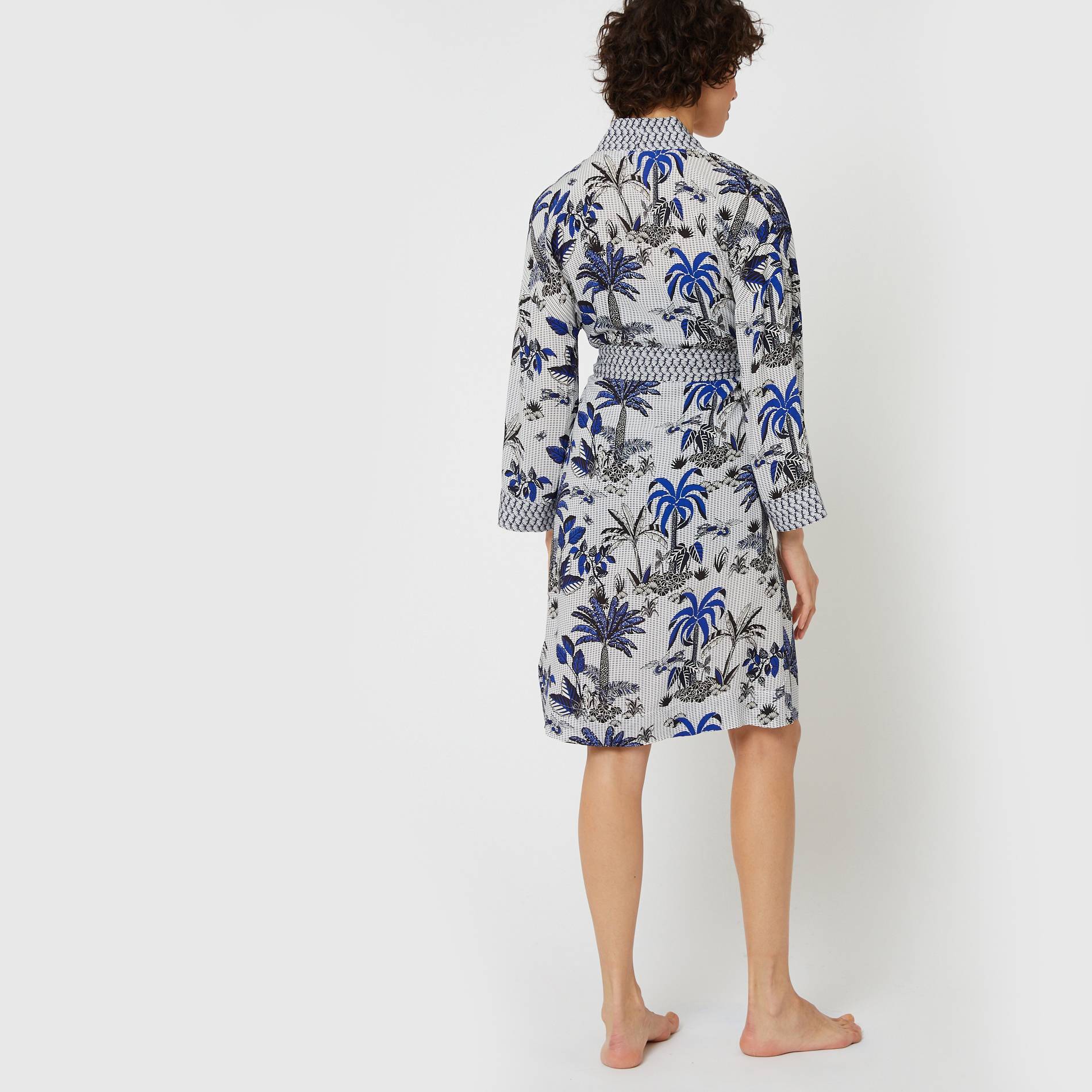Kimono imprimé, Blanc, large image number 1