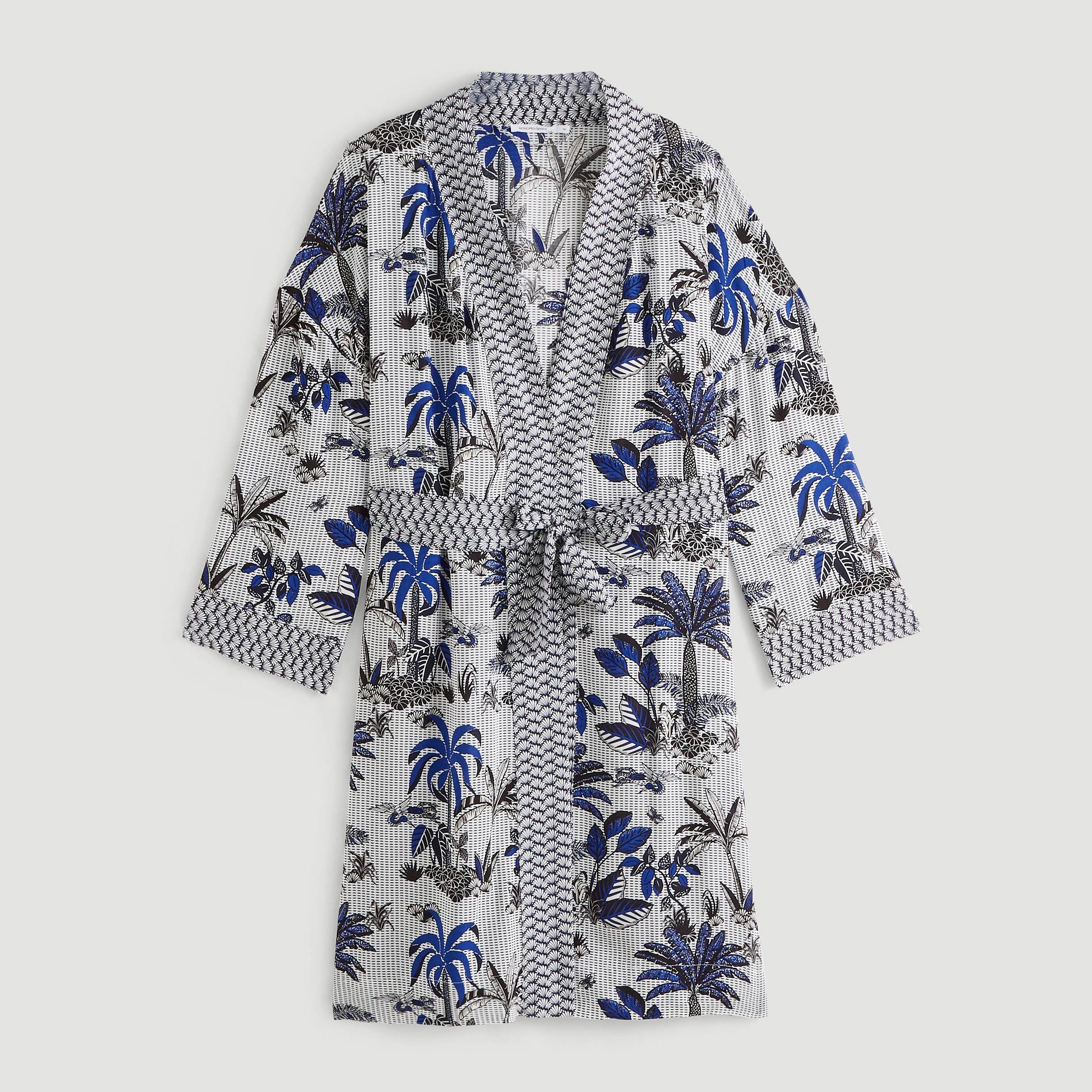 Kimono imprimé, Blanc, large image number 2
