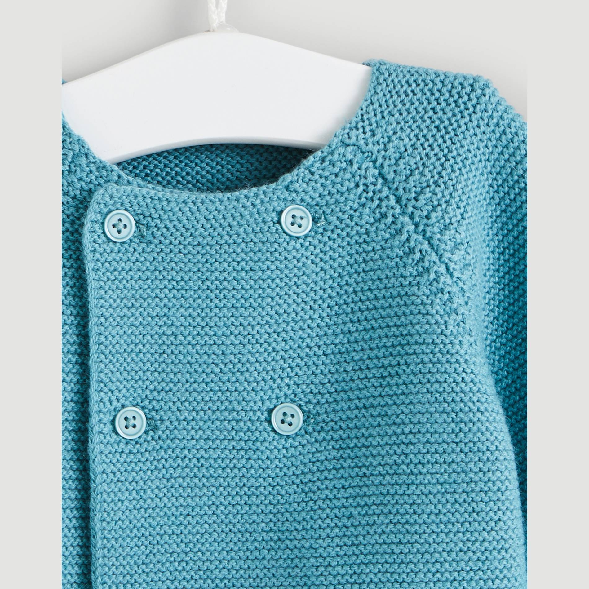 Cardigan tricot, Bleu canard, large image number 2