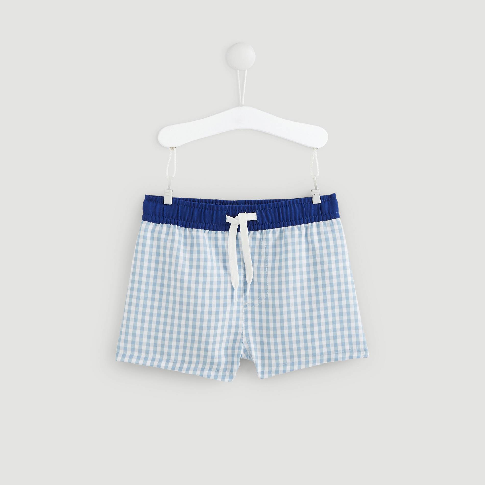 Short de bain rayé, Bleu marine, large image number 0