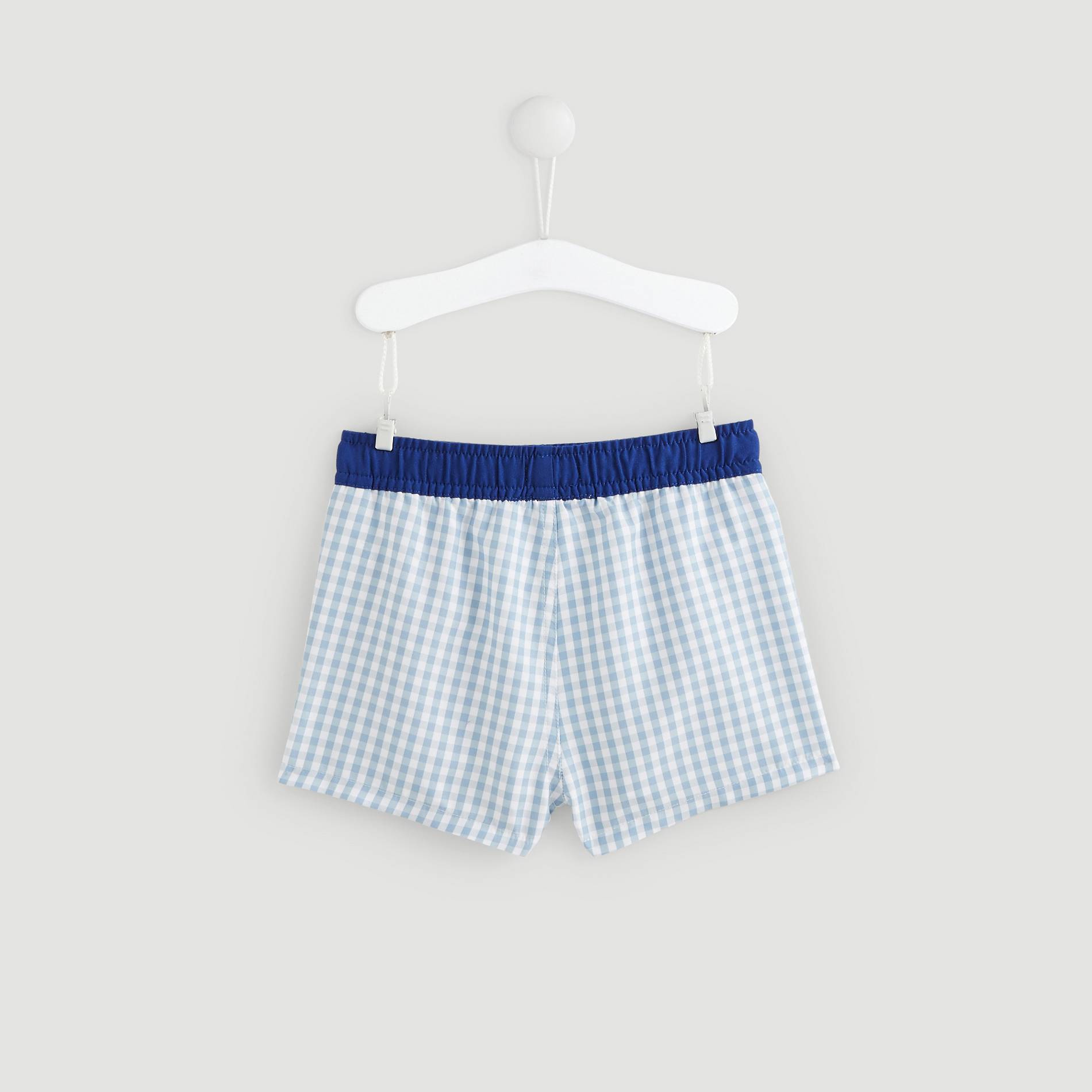 Short de bain rayé, Bleu marine, large image number 1