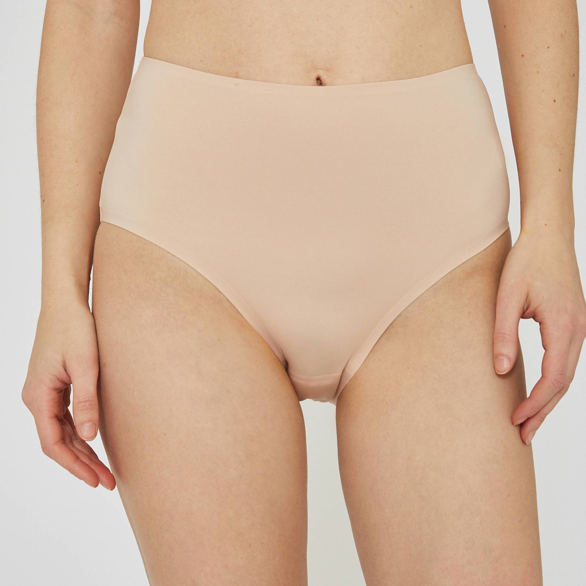 Culotte taille haute en microfibre, Rose pâle, large image number 0.0