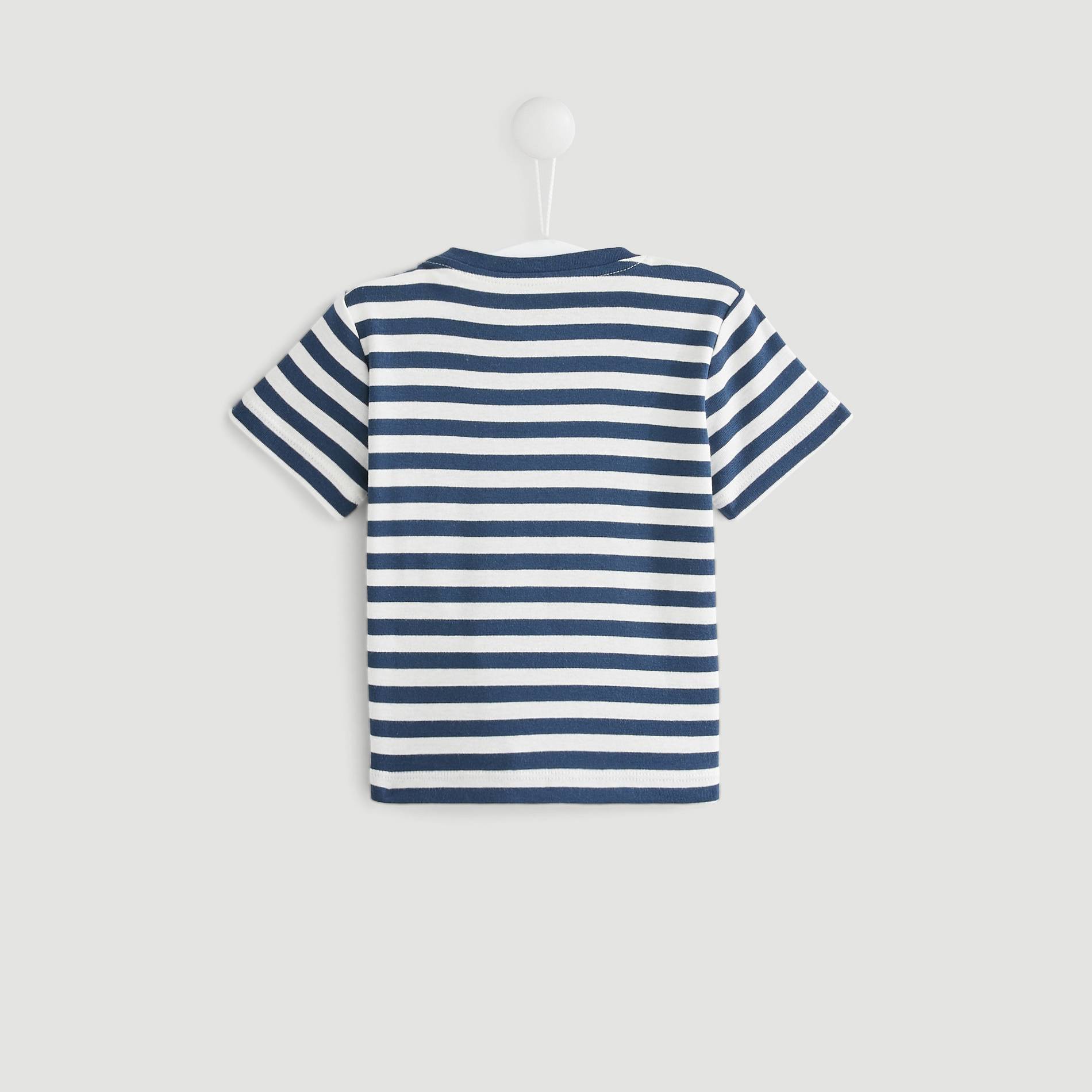 T-shirt manches courtes en coton BIO, Indigo, large image number 1
