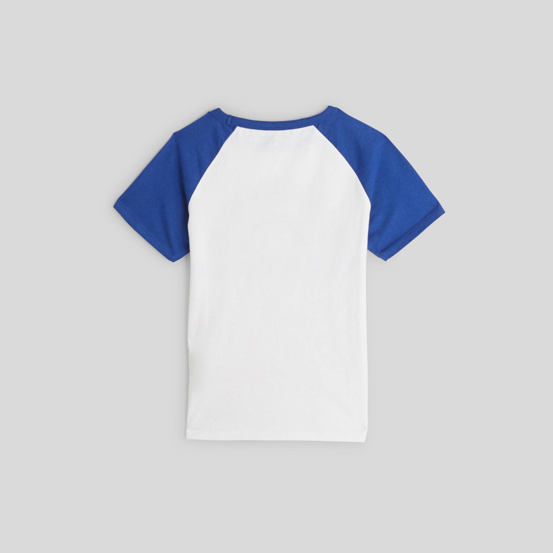 T-shirt manches courtes imprimé en coton BIO, Cobalt, large image number 1