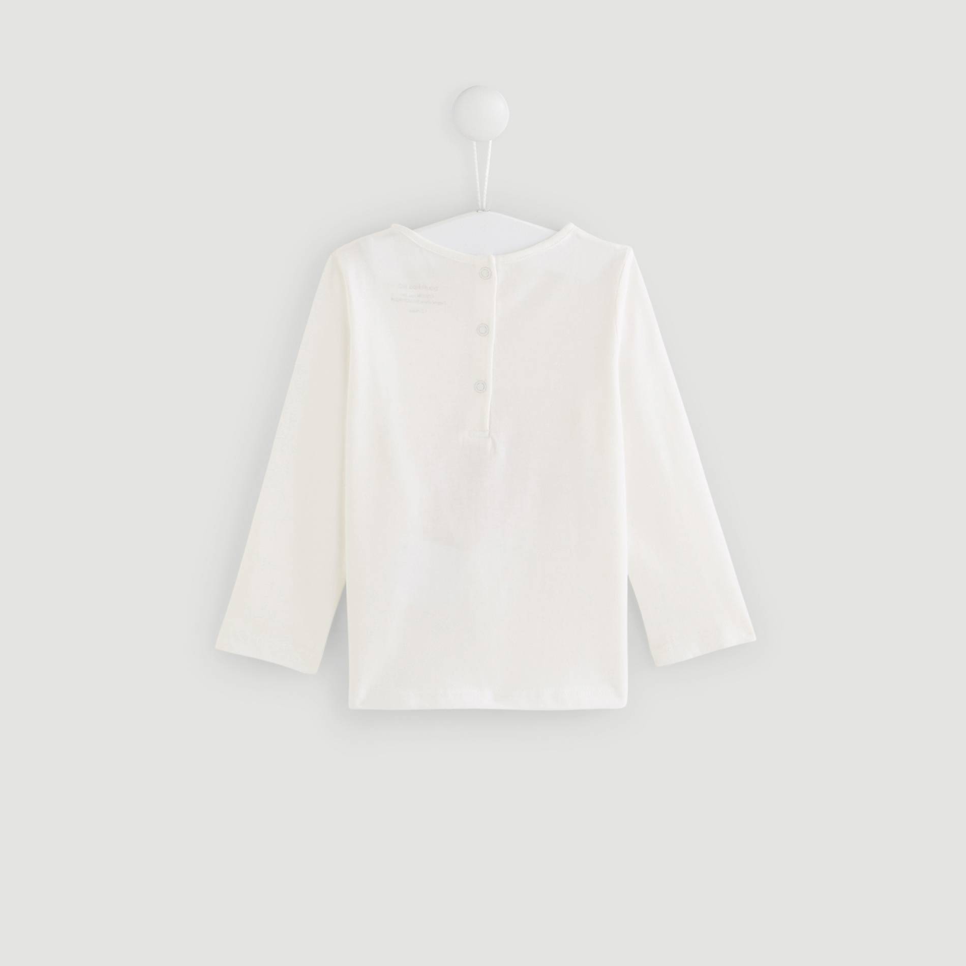 T-shirt manches longues en coton BIO, Ecru, large image number 1