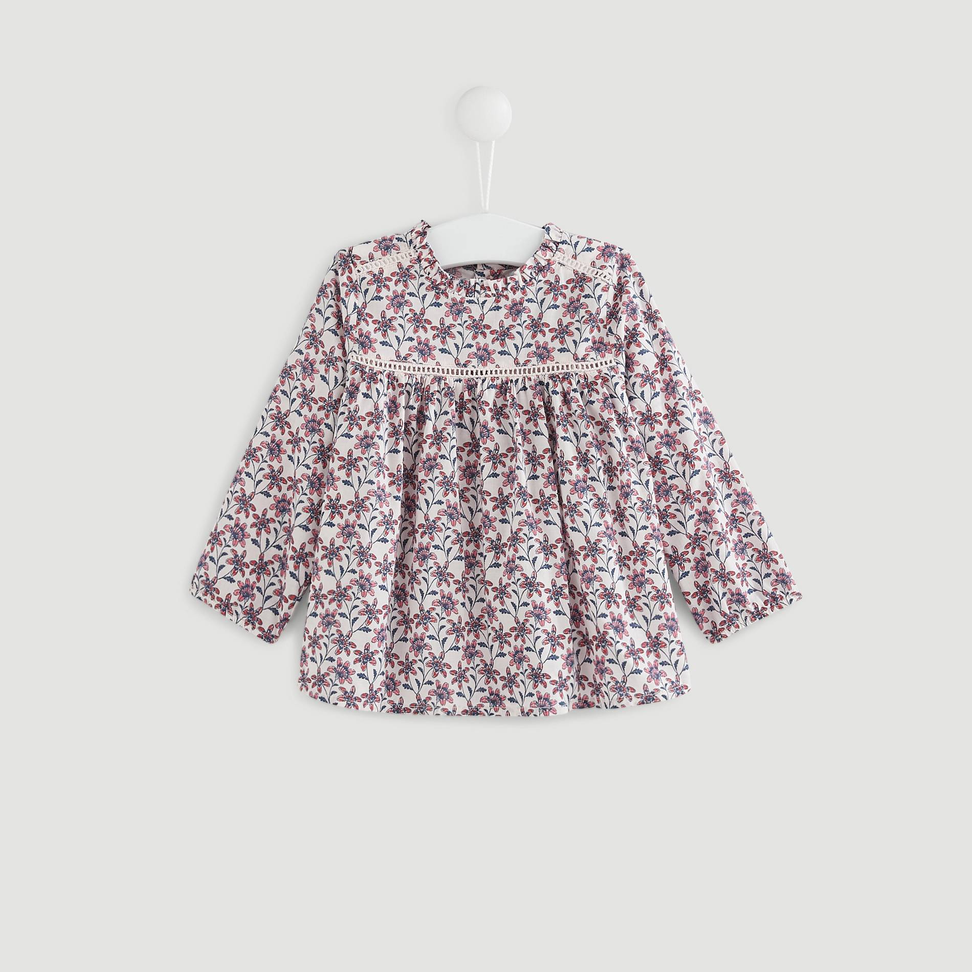 Blouse imprimée, Rose pâle, large image number 0.0