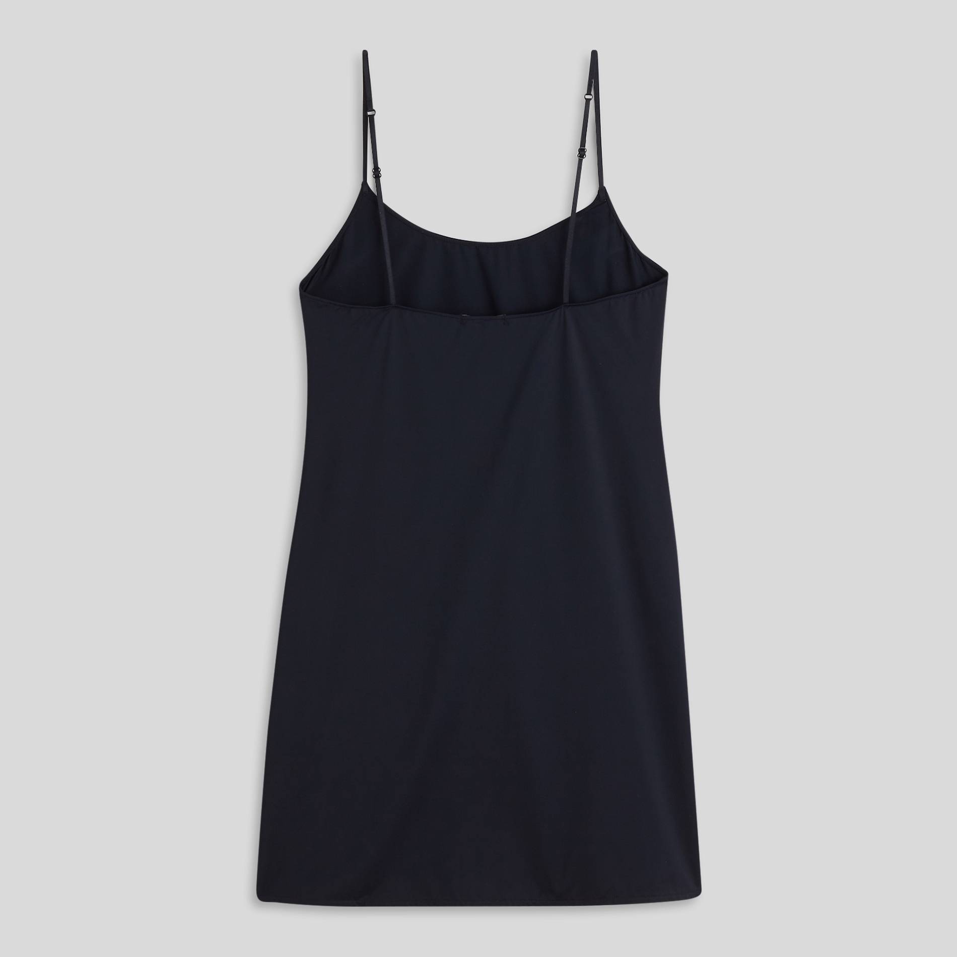 Fond de robe en microfibre, Bleu marine, large image number 1