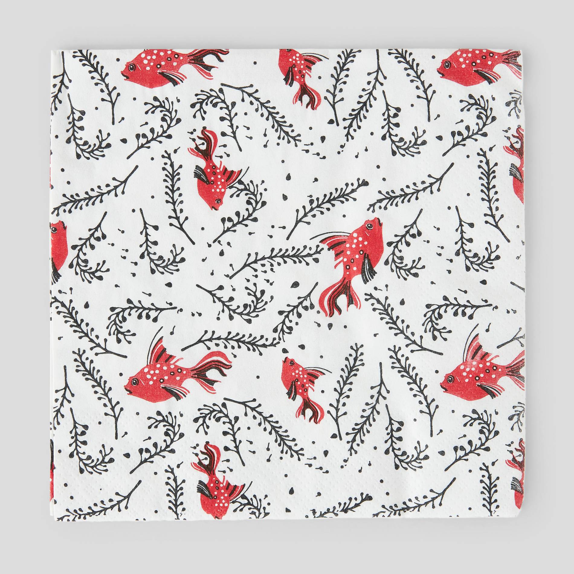 20 Serviettes guppy - 33x33cm, Blanc, large image number 0