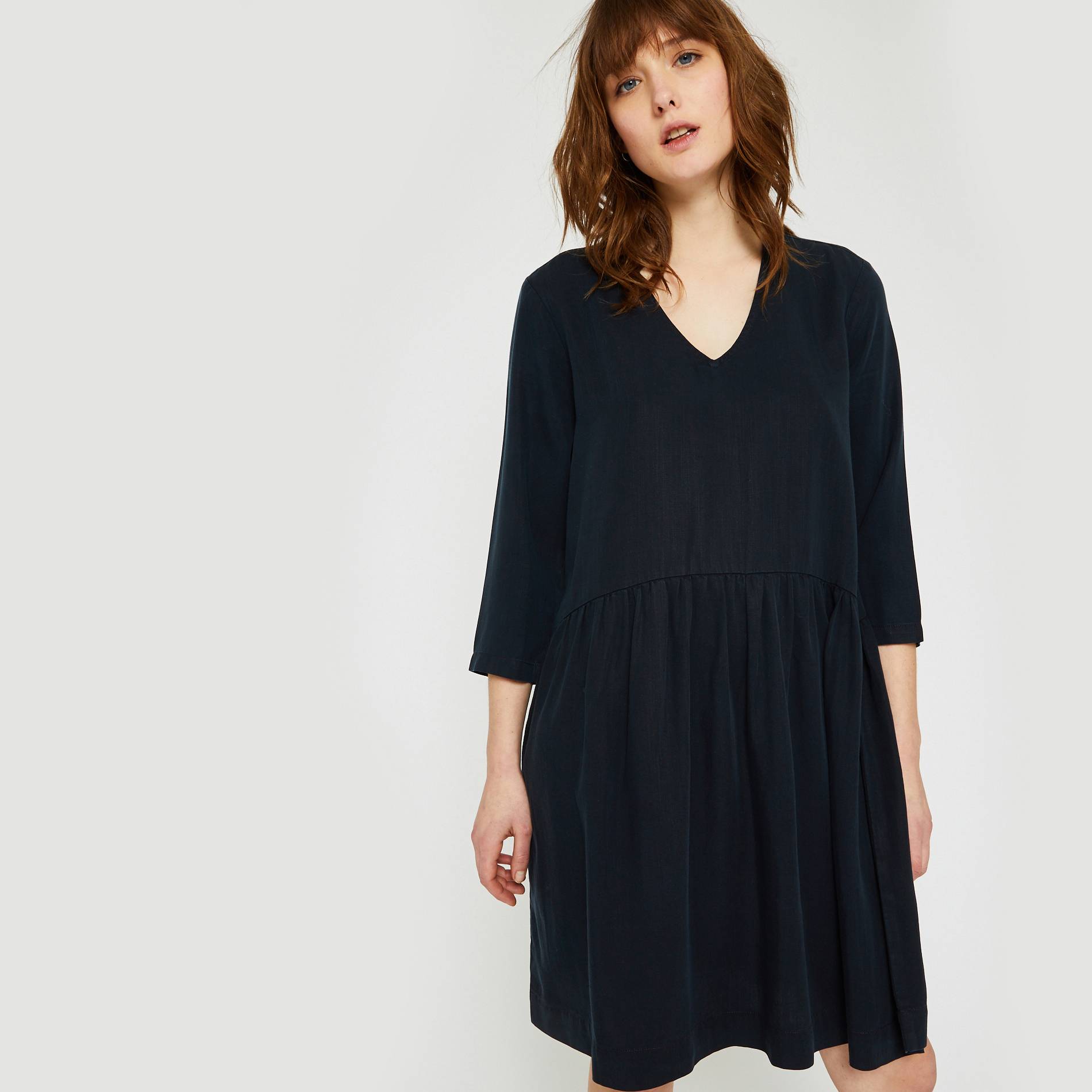 Robe housse en lyocell, Bleu marine, large image number 0