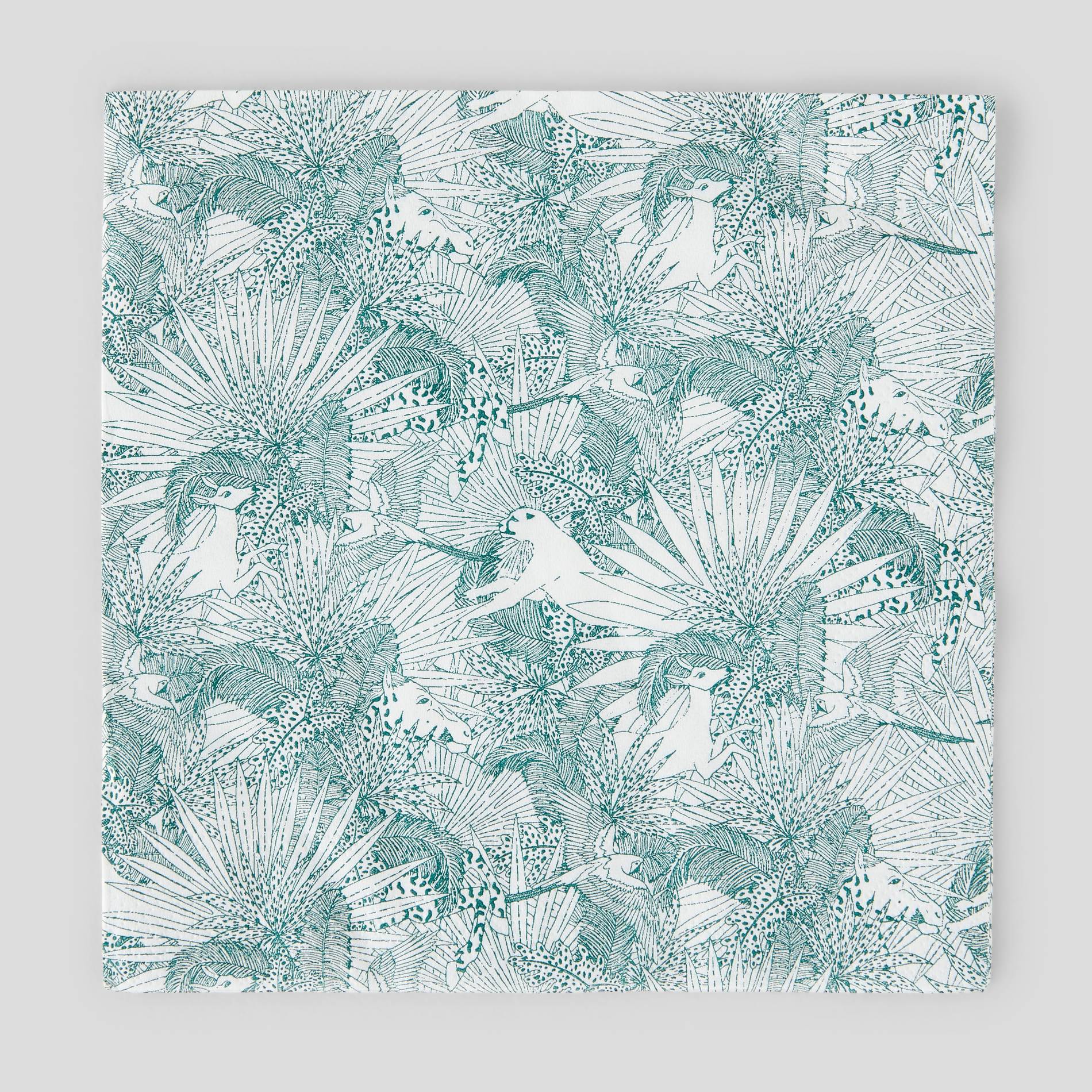20 serviettes, 33x33cm, Emeraude, large image number 0