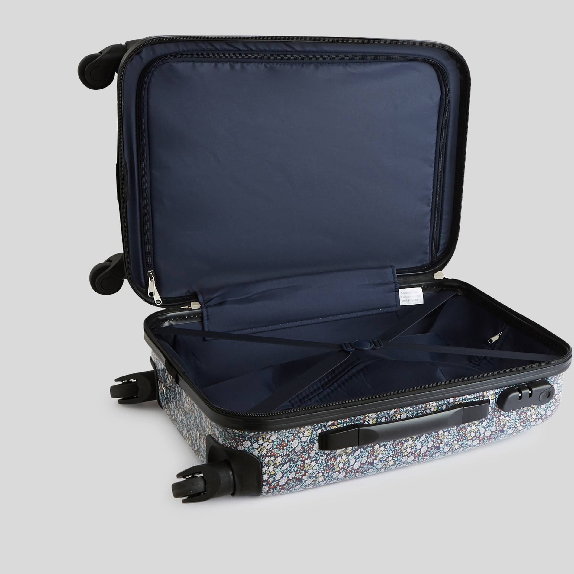 Valise rigide - 49cm, Bleu marine, large image number 1