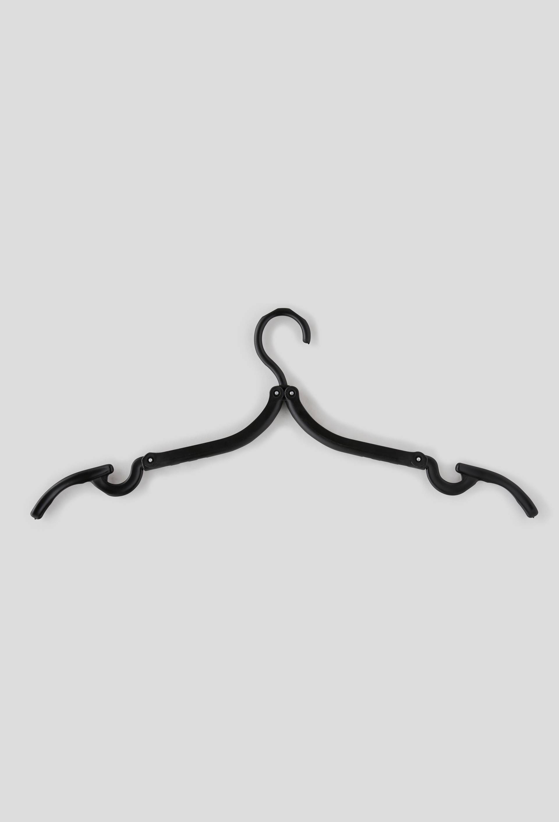 Cintre pliable, plastique, taille plié : 140 x 80 x 15 mm, tailledéplié : 440 x 170 mm, Noir, large image number 0.0