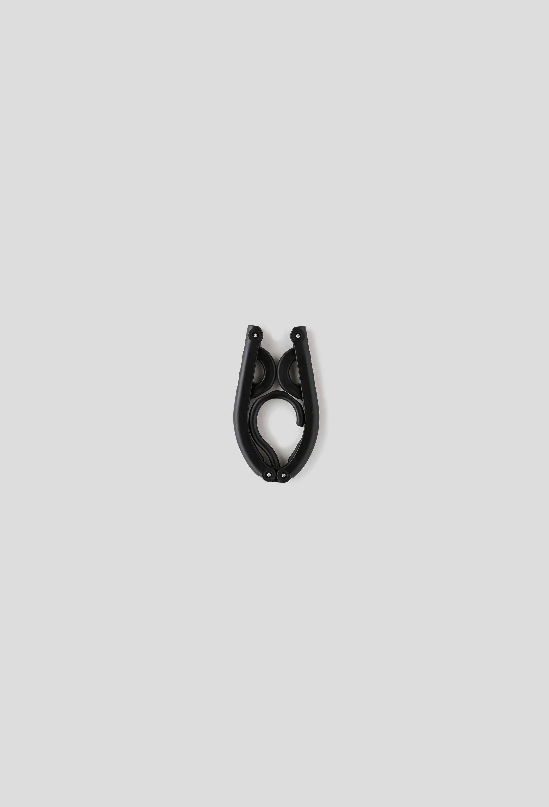 Cintre pliable, plastique, taille plié : 140 x 80 x 15 mm, tailledéplié : 440 x 170 mm, Noir, large image number 1.0