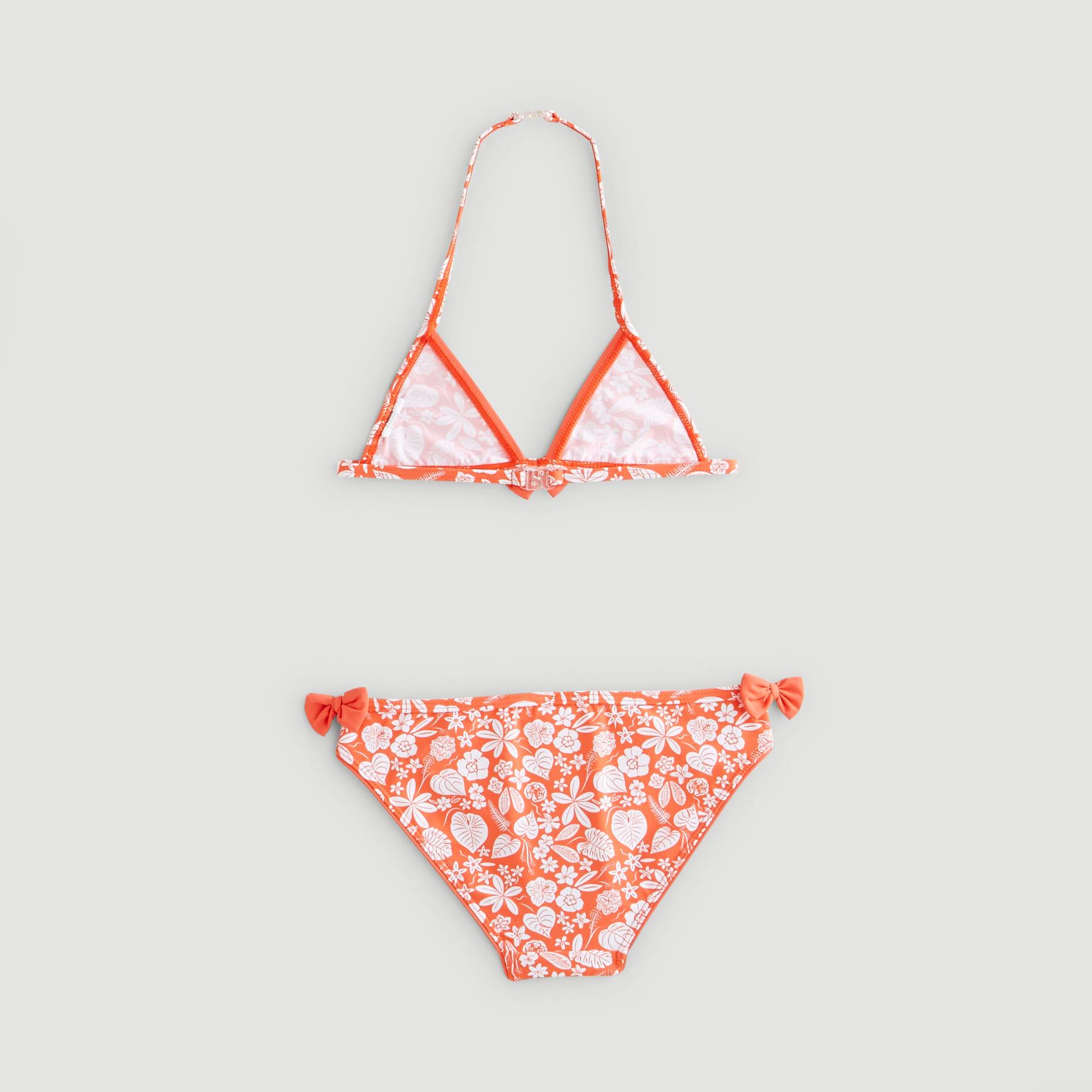 Maillot de bain 2 pièces imprimé, Orange, large image number 1