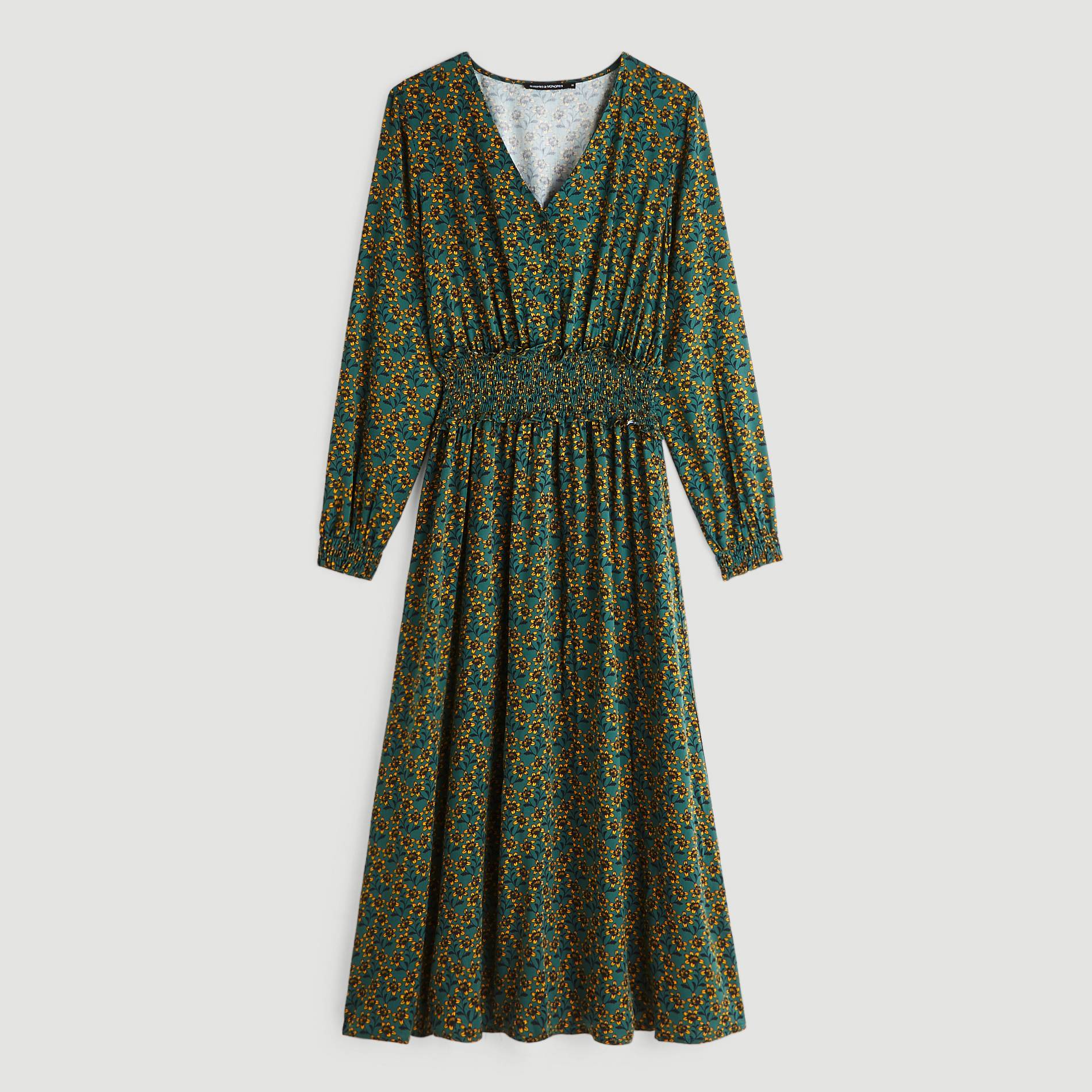 Robe imprimée, Vert foncé, large image number 2.0