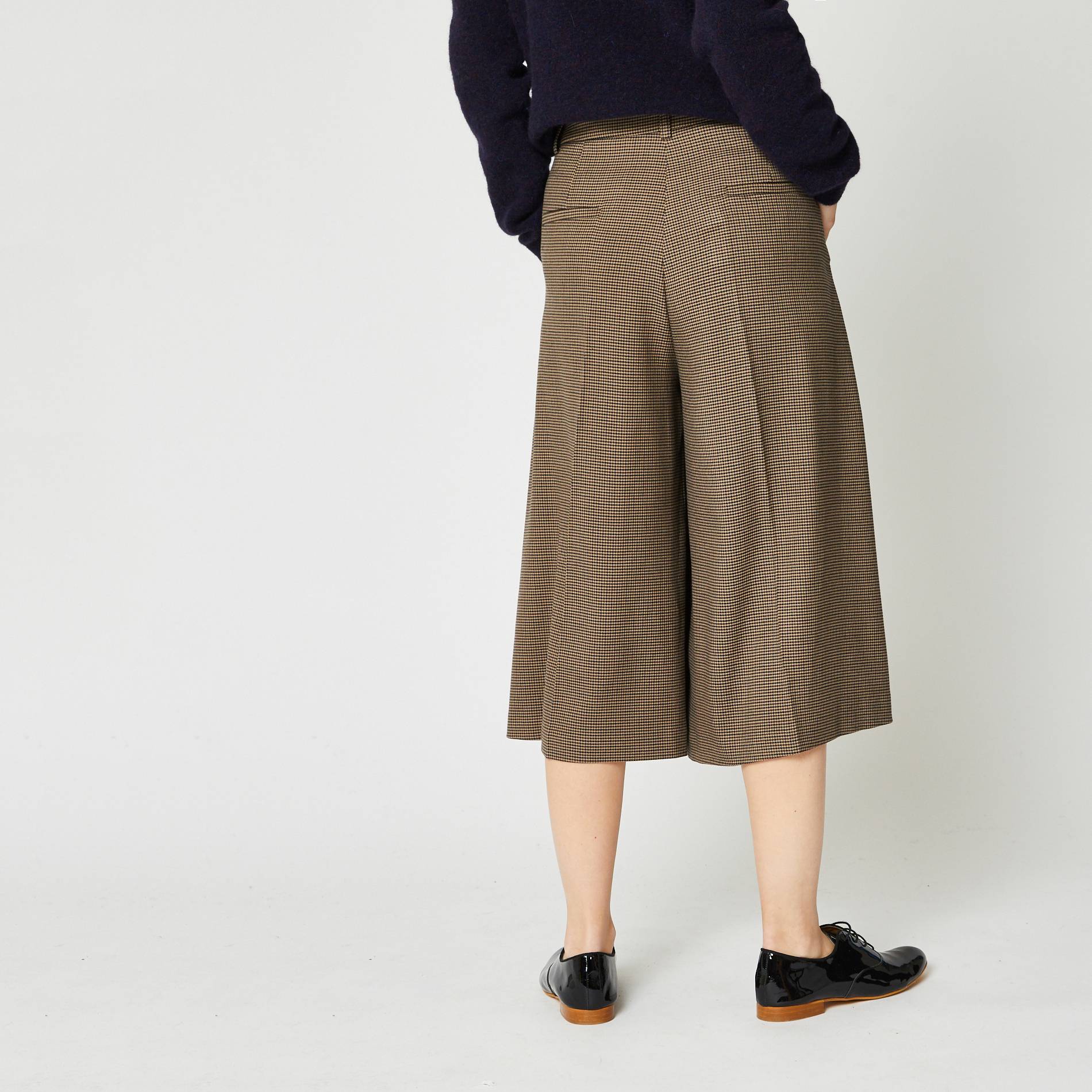 Jupe culotte a carreaux, Gris moyen, large image number 1