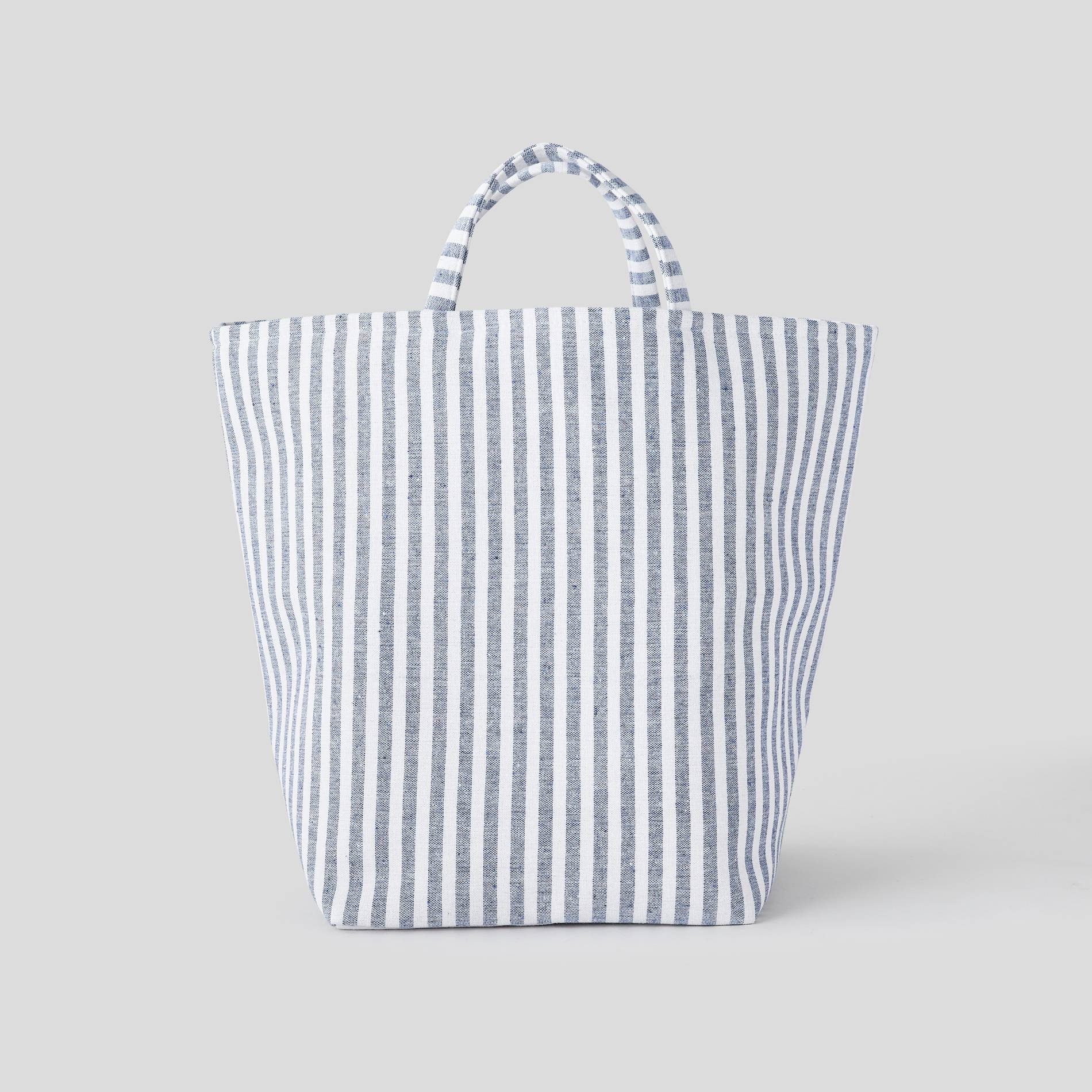 Panier à linge rayé, Blanc, large image number 0.0