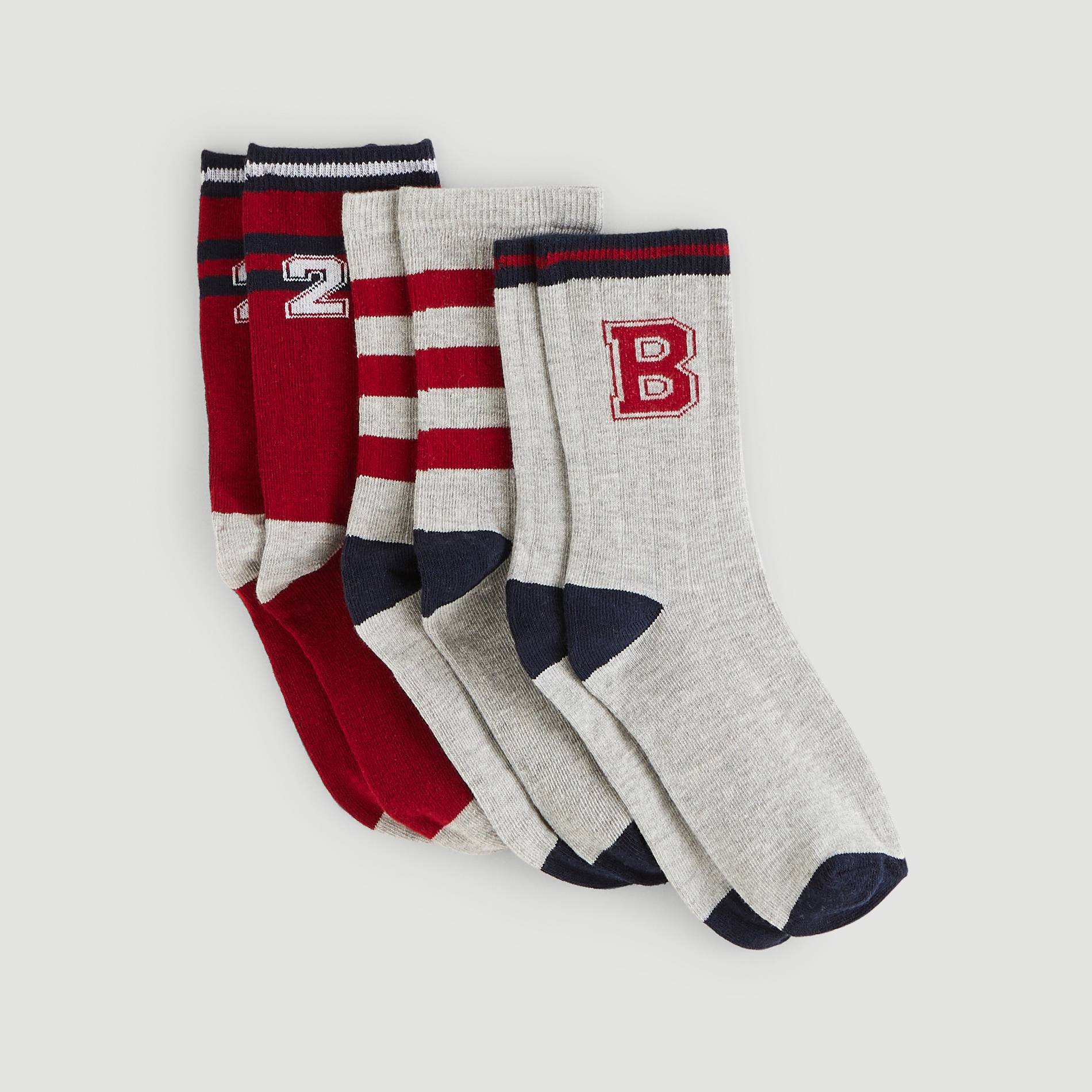 Lot de 3 paires de chaussettes, Gris moyen, large image number 0