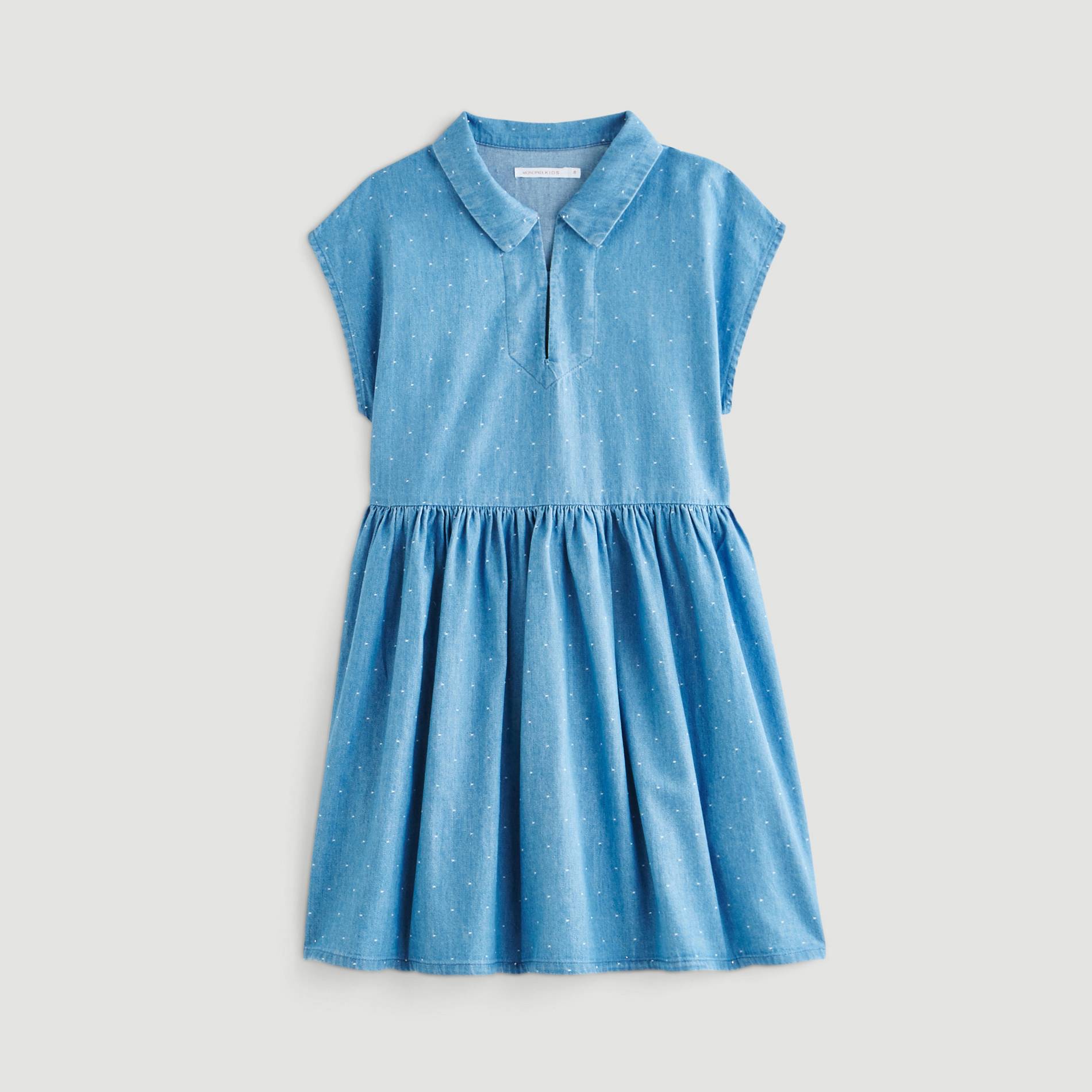 Robe chambray, Bleu, large image number 0