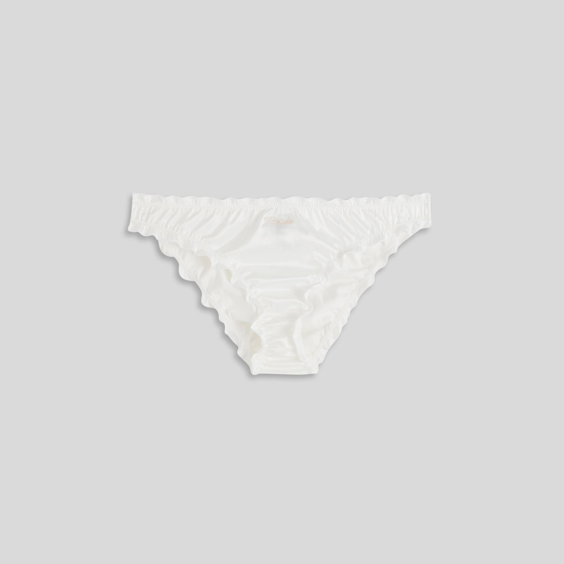 Culotte froufrou en satin "Bride", Ecru, large image number 0