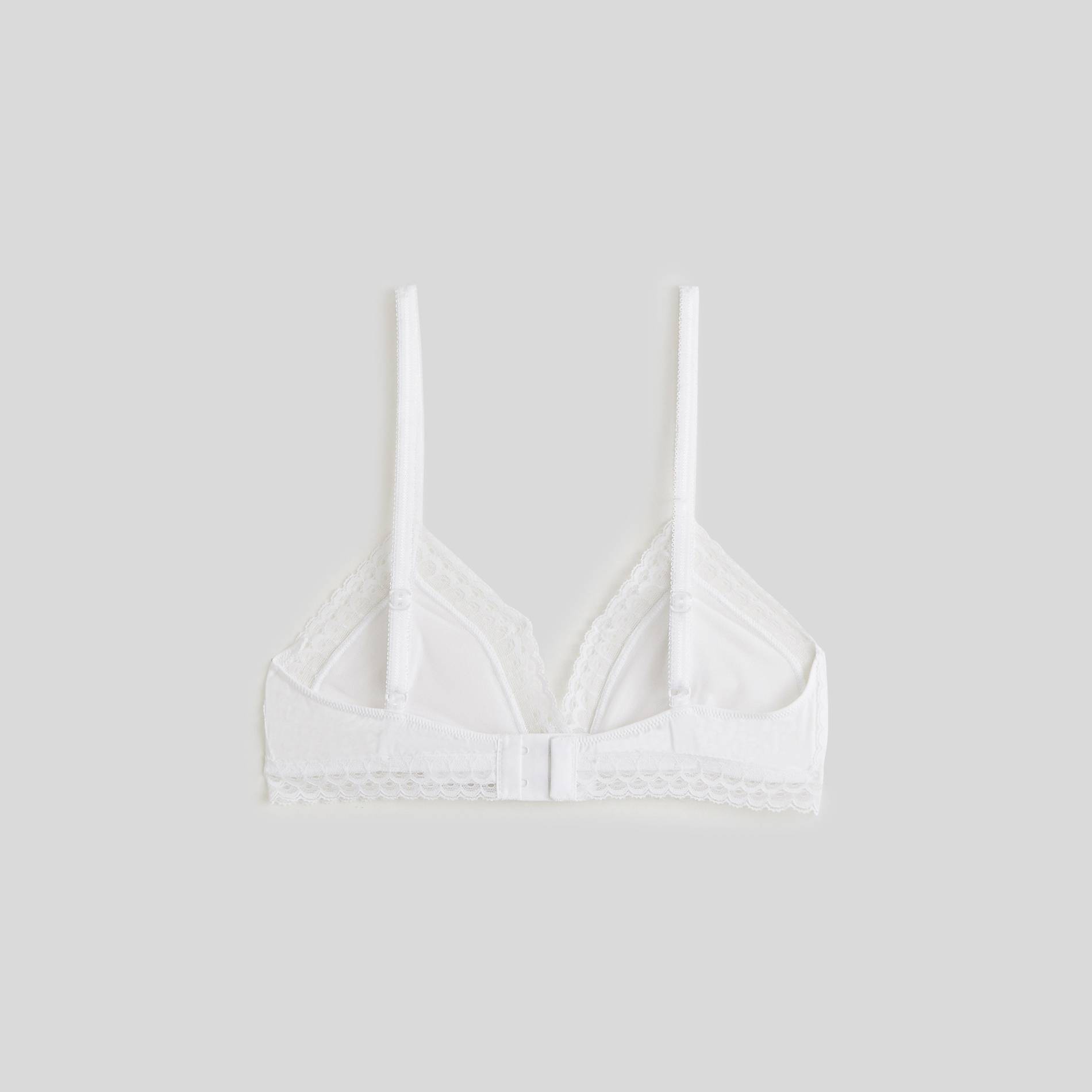 Soutien-gorge triangle en chiffon, Blanc, large image number 1