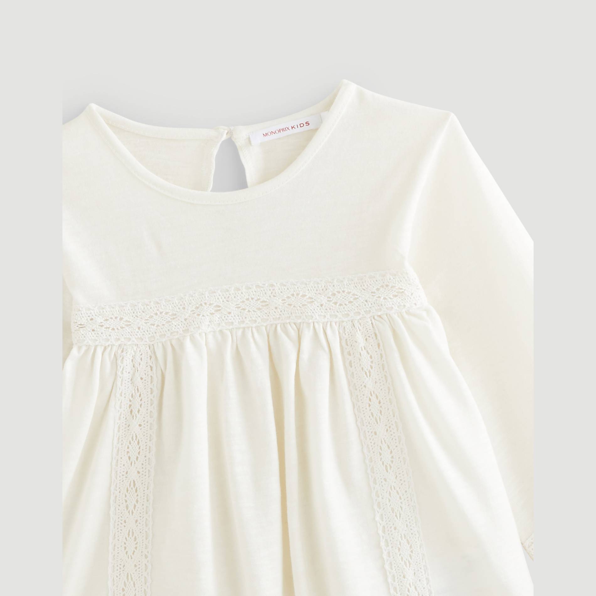 T-shirt manches longues, Blanc, large image number 2.0