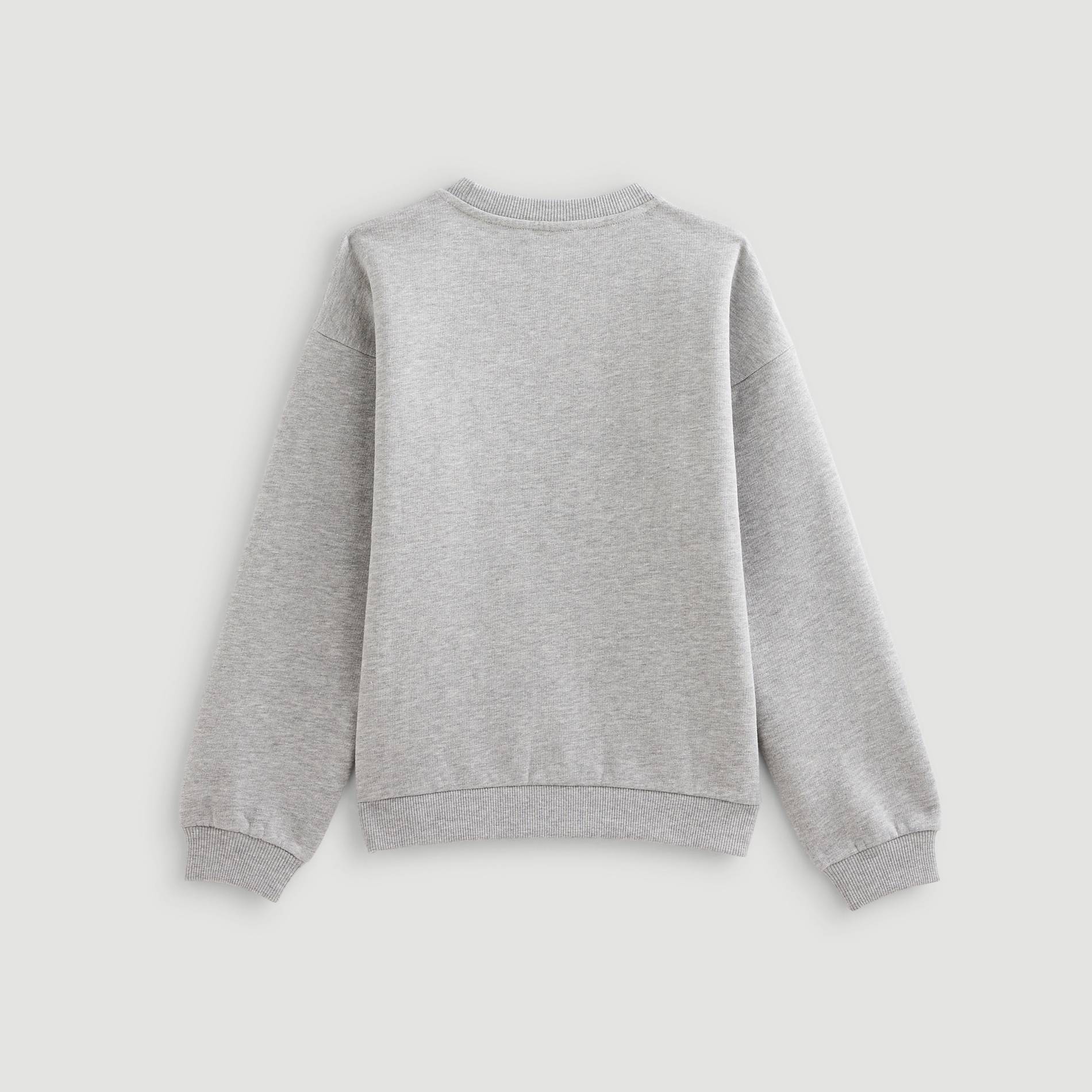 Sweat imprime, Gris moyen, large image number 1