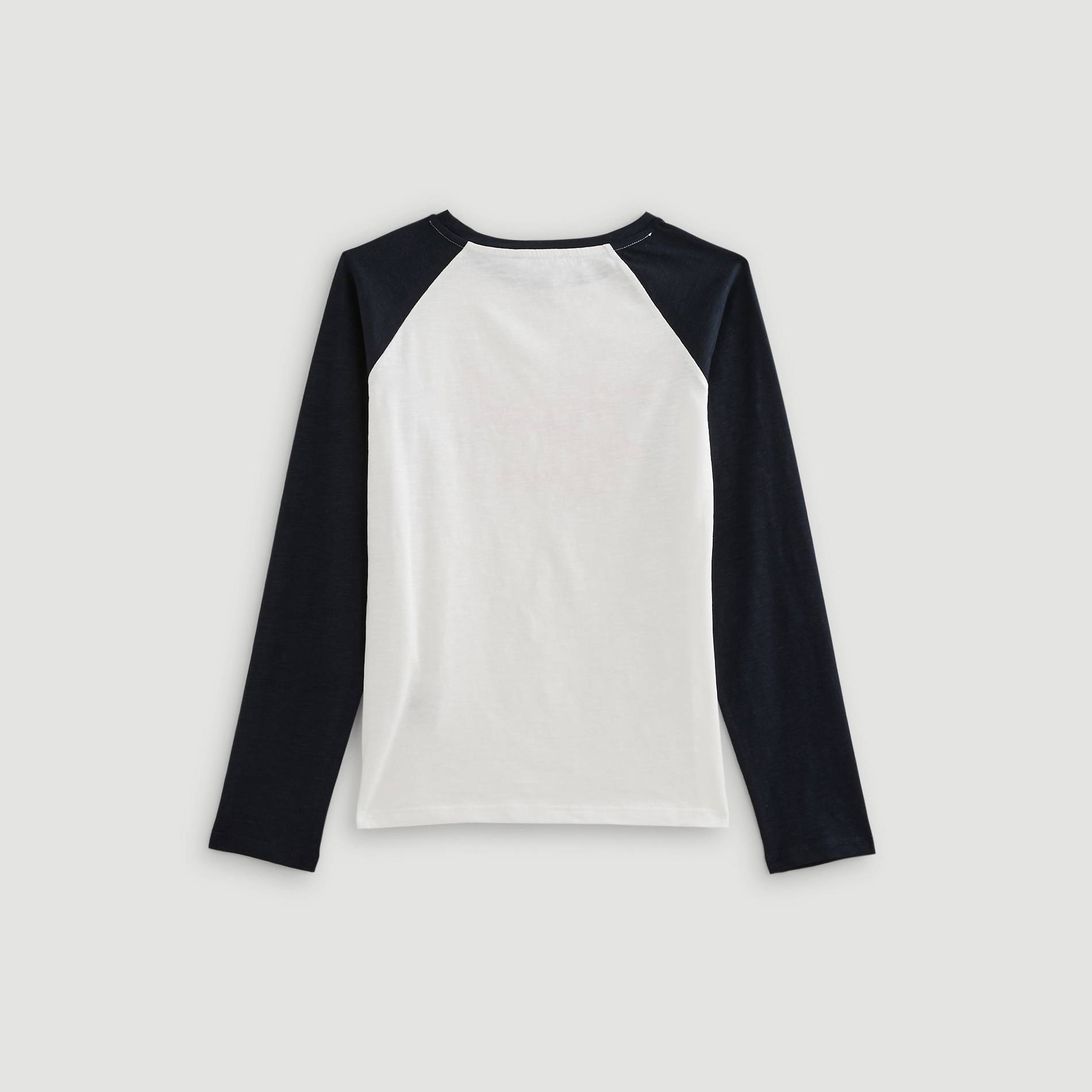 T-shirt manches longues imprime, Ecru, large image number 1.0