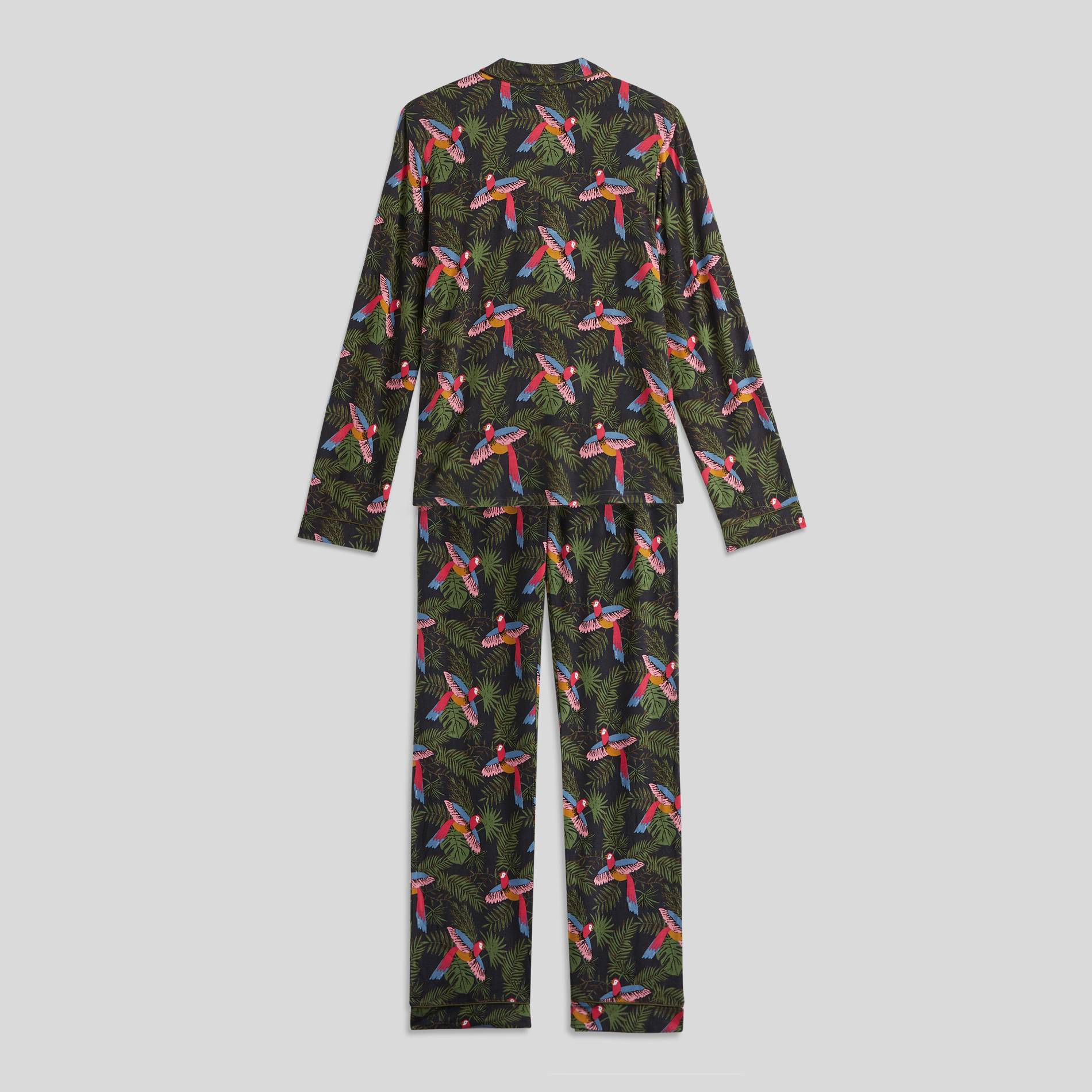 Pyjama imprimé, Noir, large image number 1