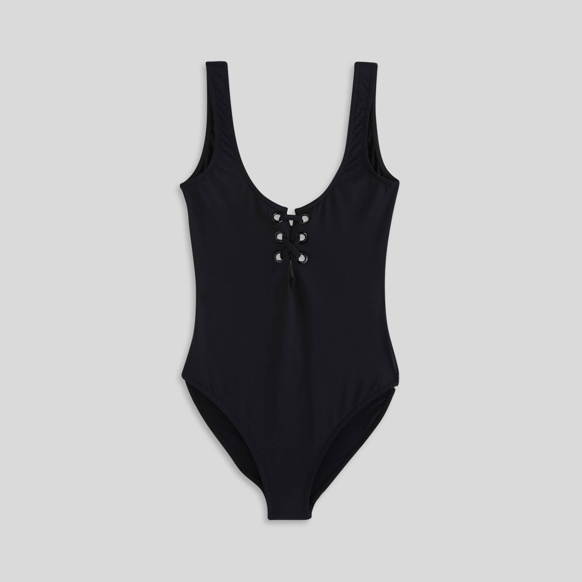 Maillot de bain 1 pièce, Noir, large image number 2