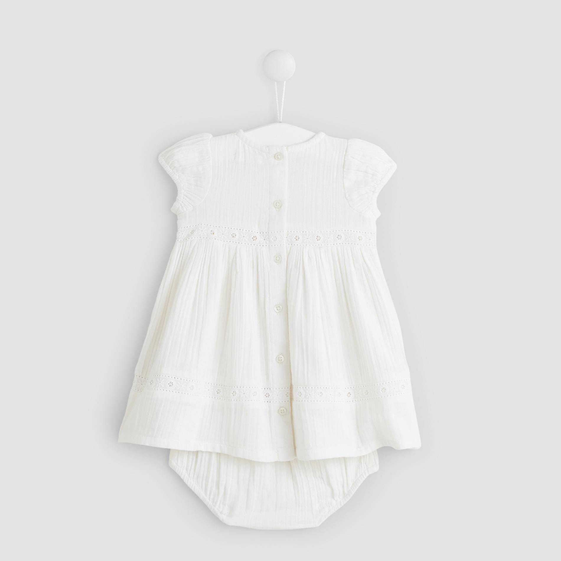 Robe blouse en dentelle, Blanc, large image number 1.0