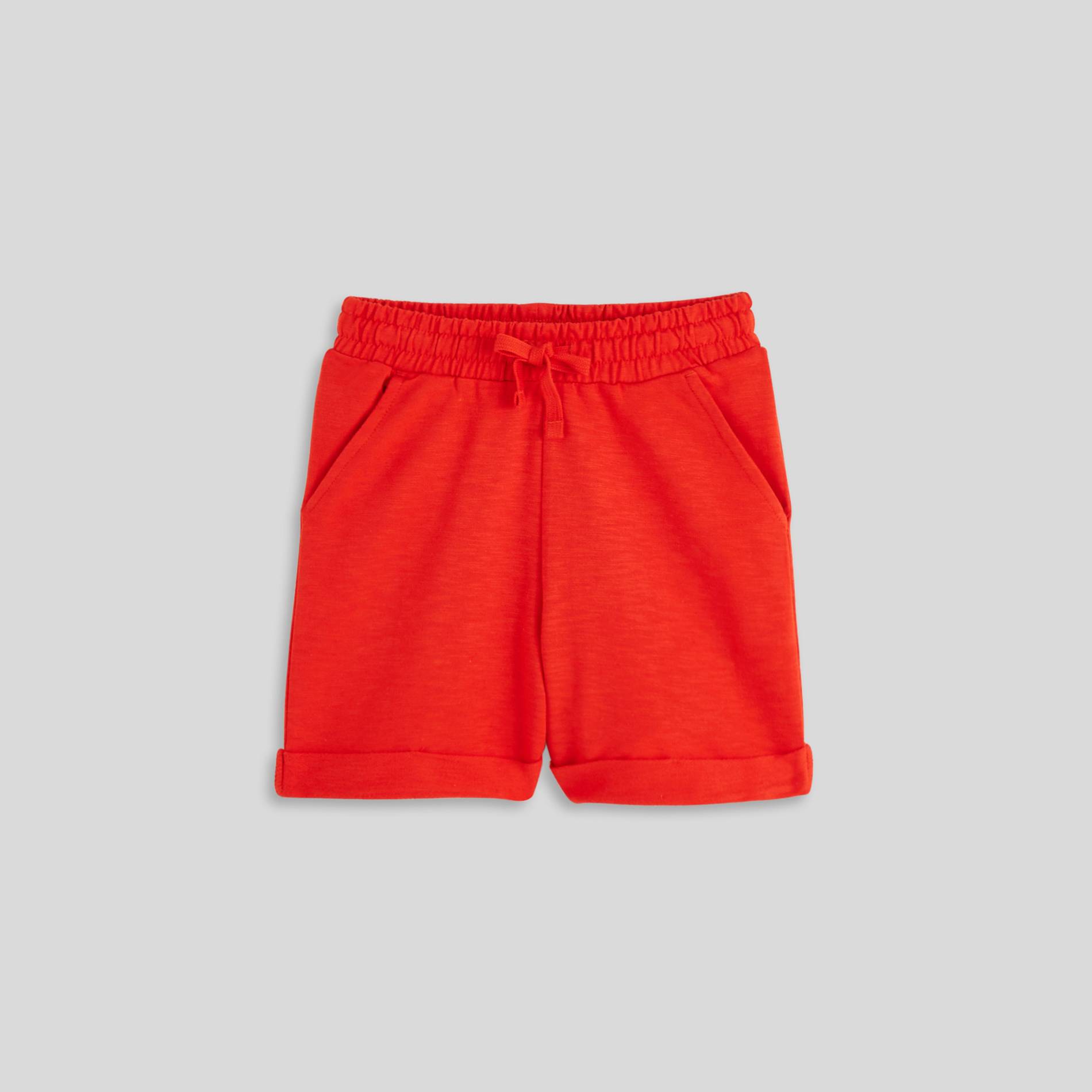 Bermuda molleton en coton BIO, Orange, large image number 0