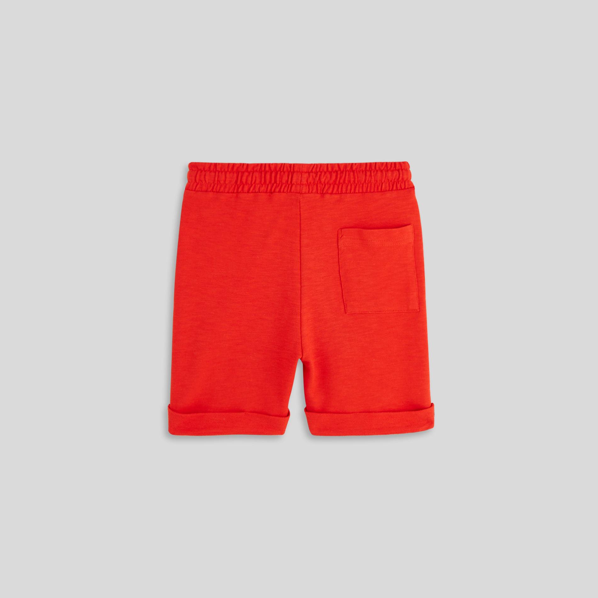 Bermuda molleton en coton BIO, Orange, large image number 1