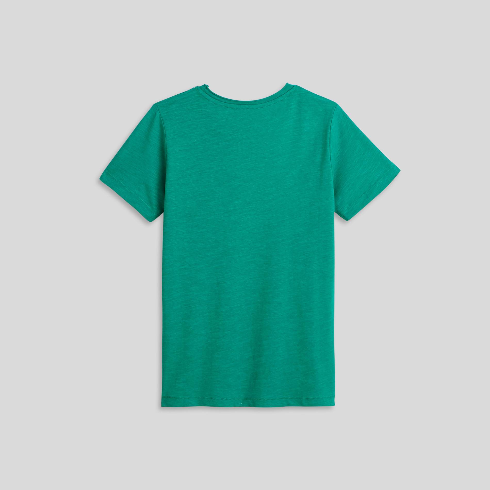 T-shirt manches courtes en coton BIO, Emeraude, large image number 1