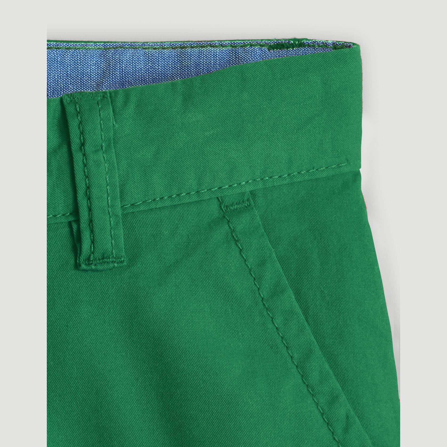 Bermuda slack en twill, Vert, large image number 2.0