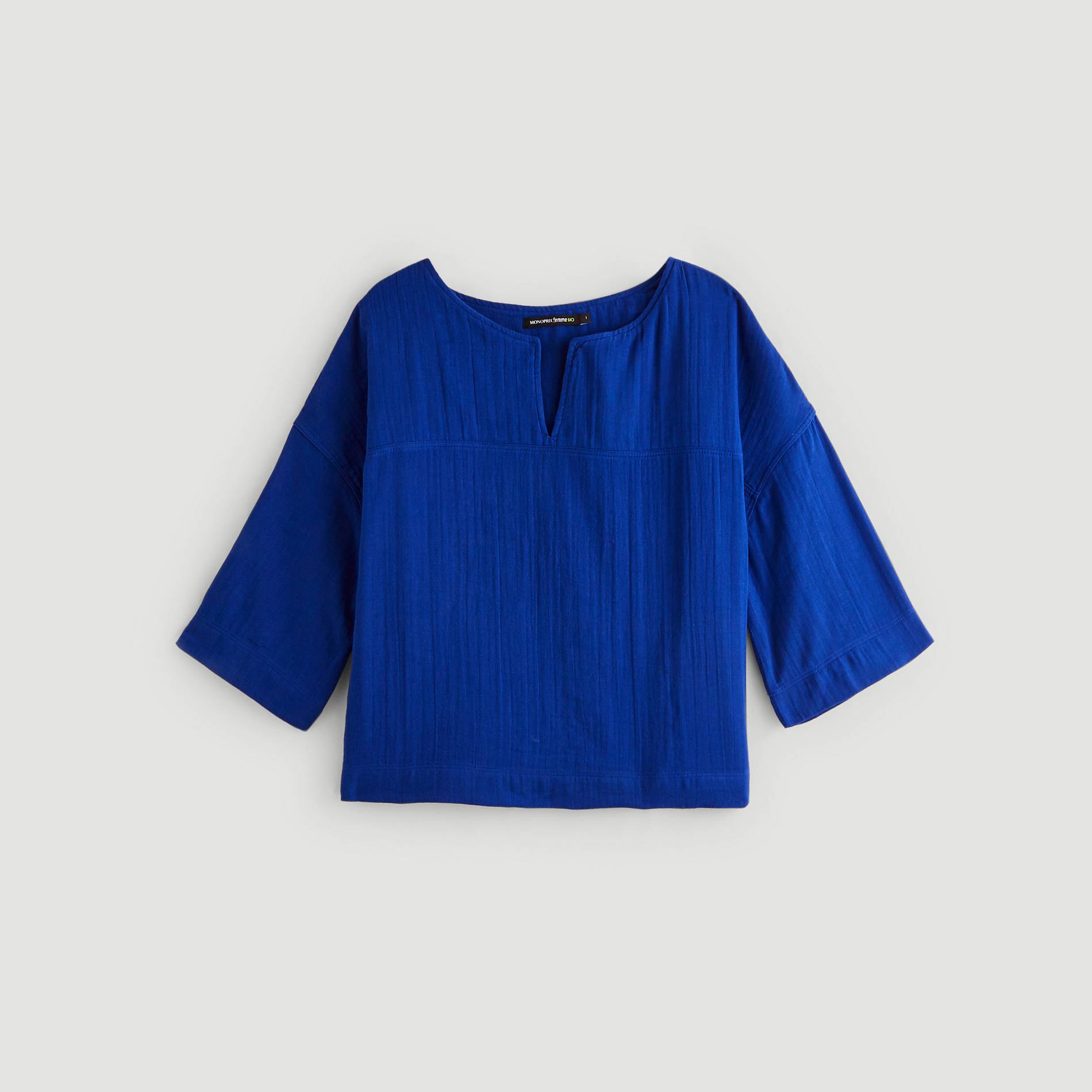Blouse manches courtes, Cobalt, large image number 2.0
