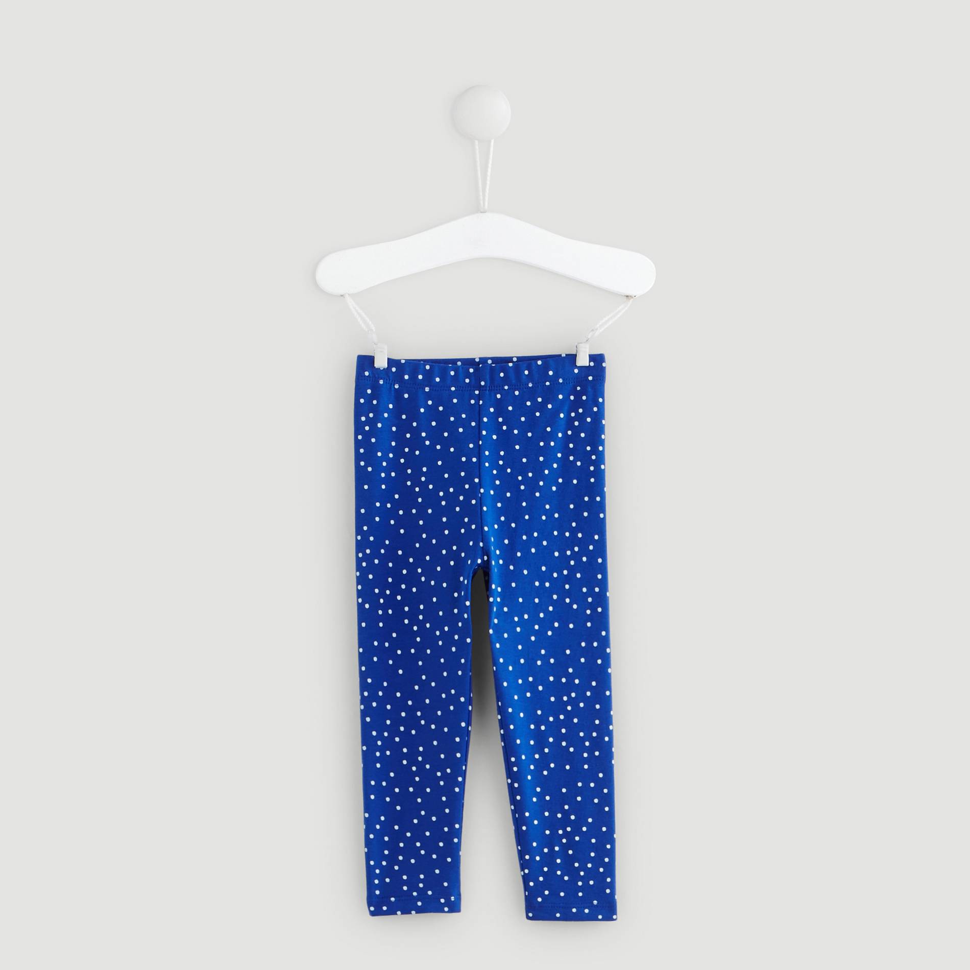 Legging imprimé en coton BIO, Cobalt, large image number 0