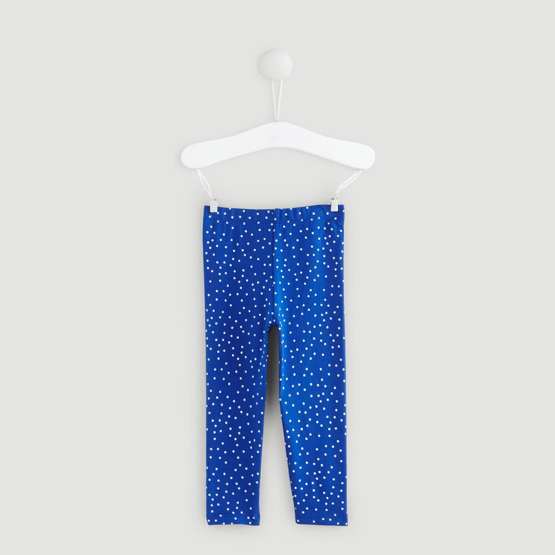 Legging imprimé en coton BIO, Cobalt, large image number 1.0