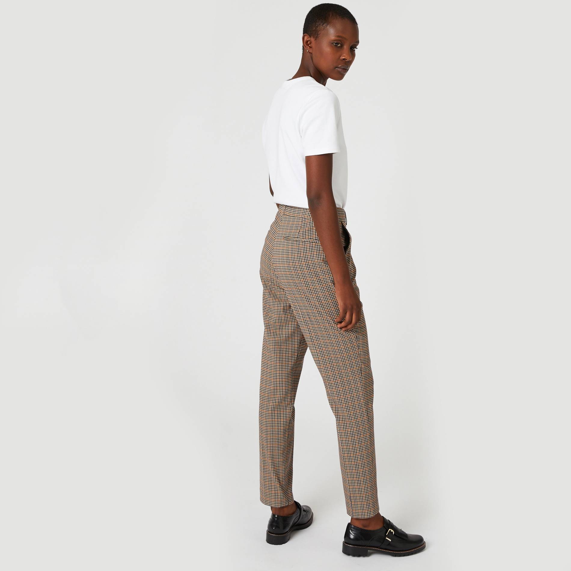 Pantalon 7/8 à carreaux, Coquille, large image number 1