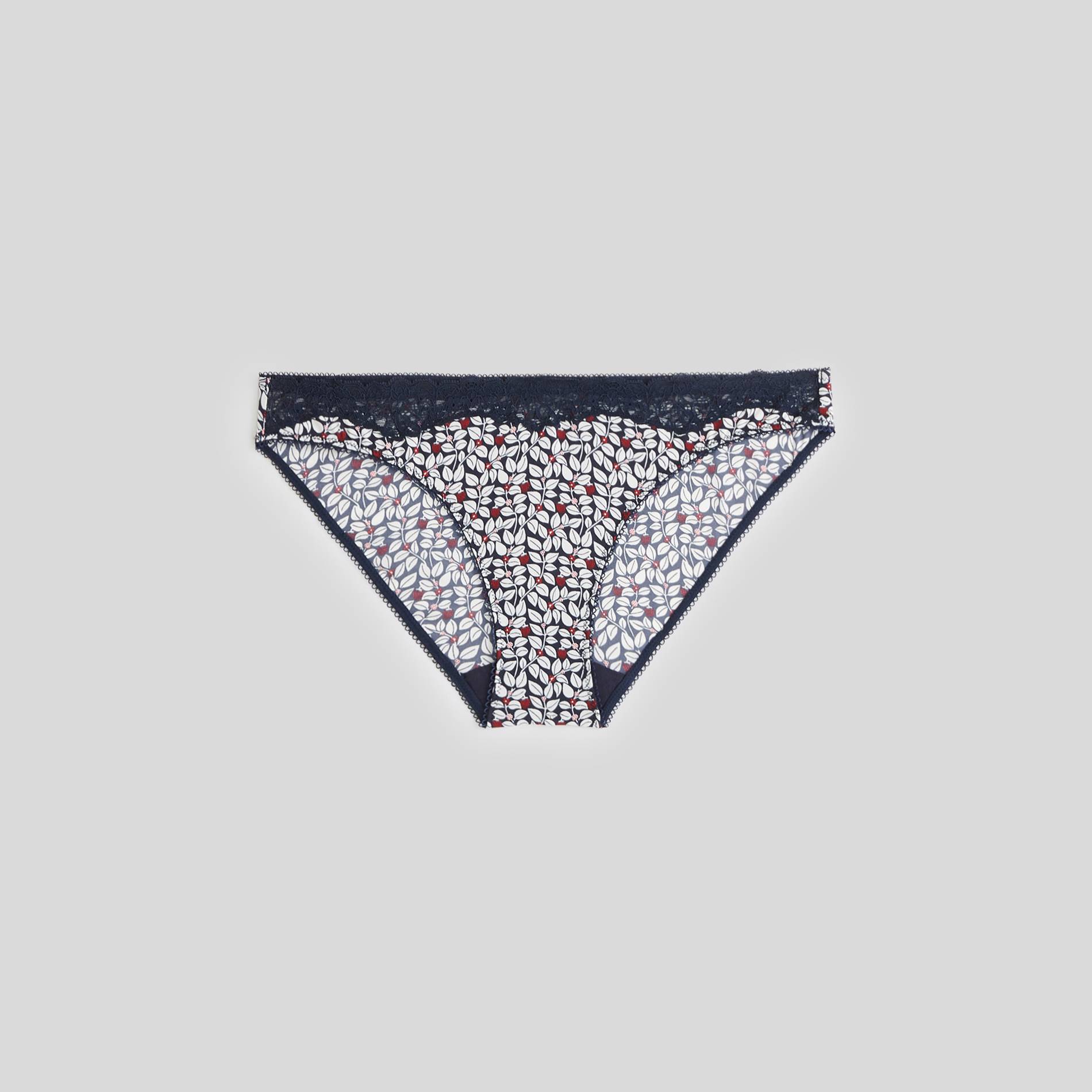 Culotte imprimée, Bleu marine, large image number 0
