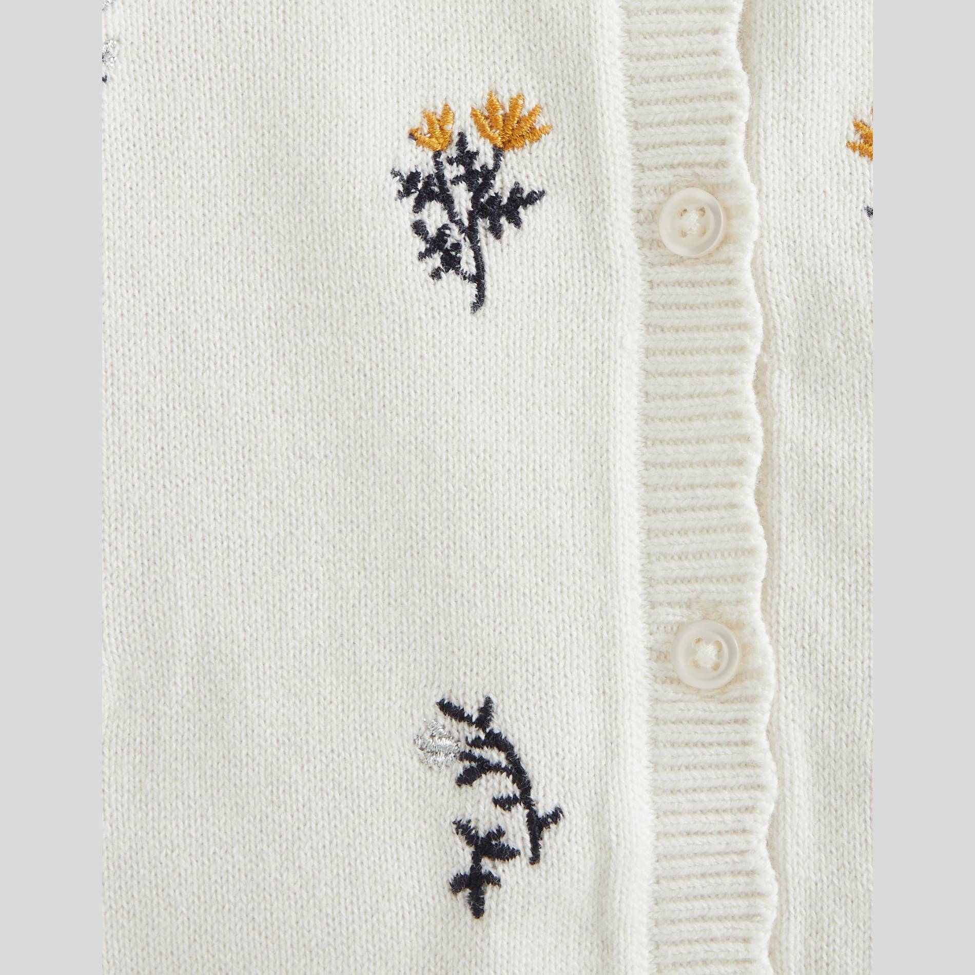 Cardigan brodé, Ecru, large image number 2