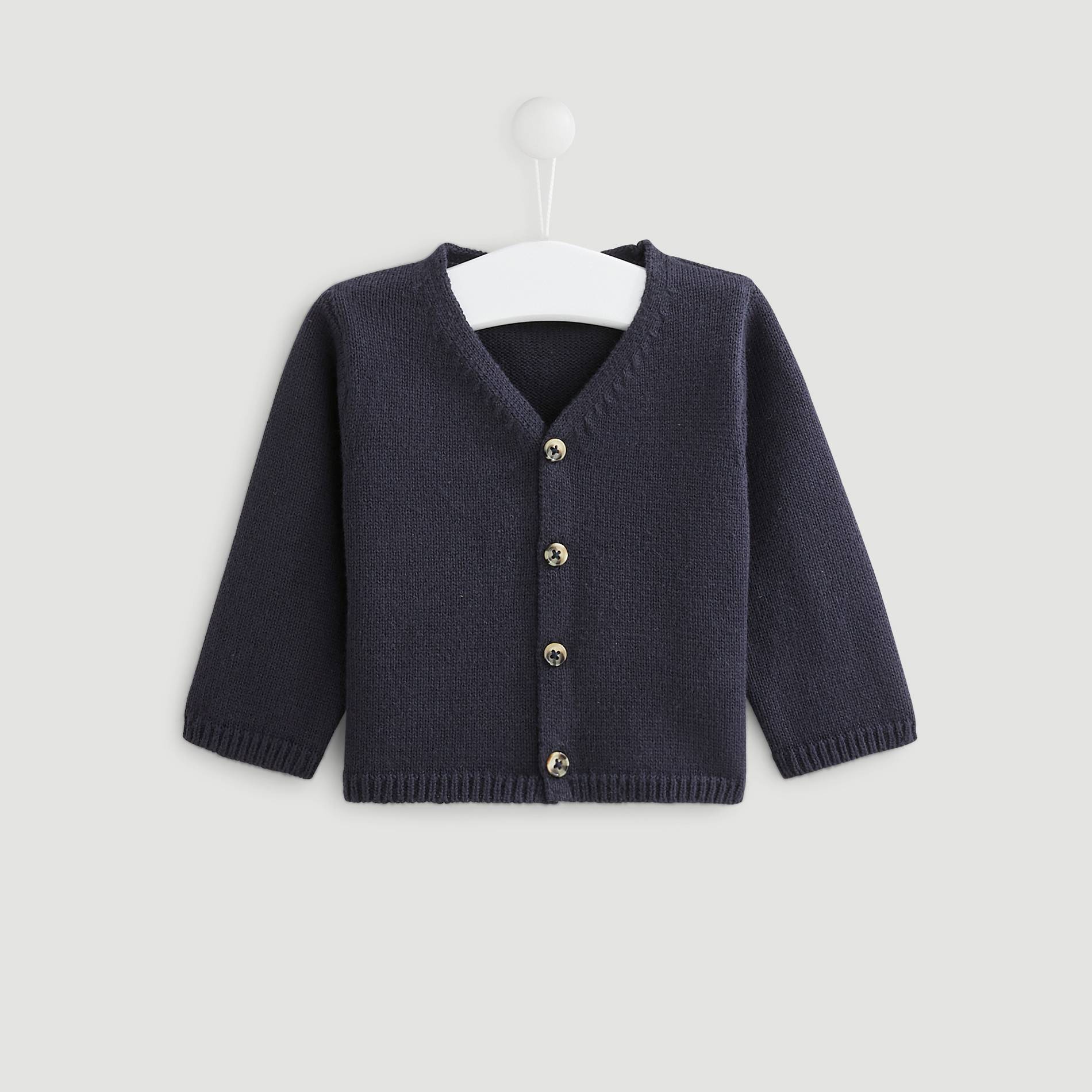 Gilet uni, Bleu marine, large image number 0.0