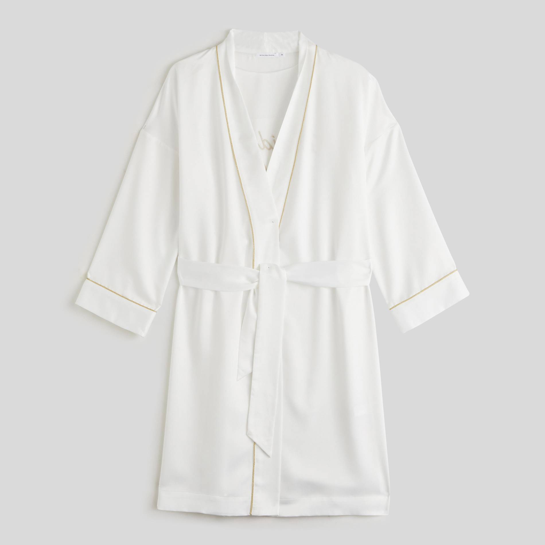 Kimono mariage, Ecru, large image number 0