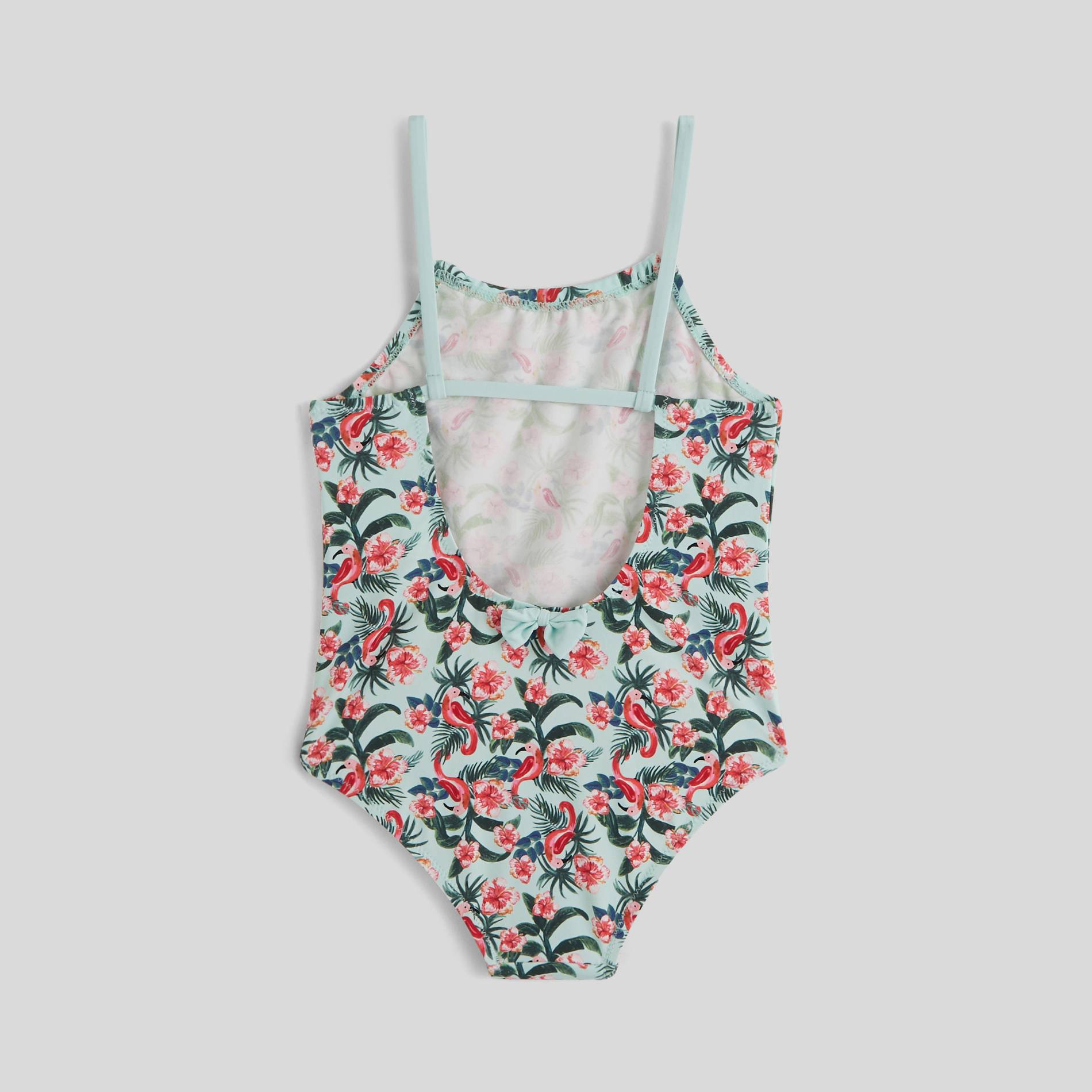 Maillot de bain 1 pièce tropical, Vert pâle , large image number 1