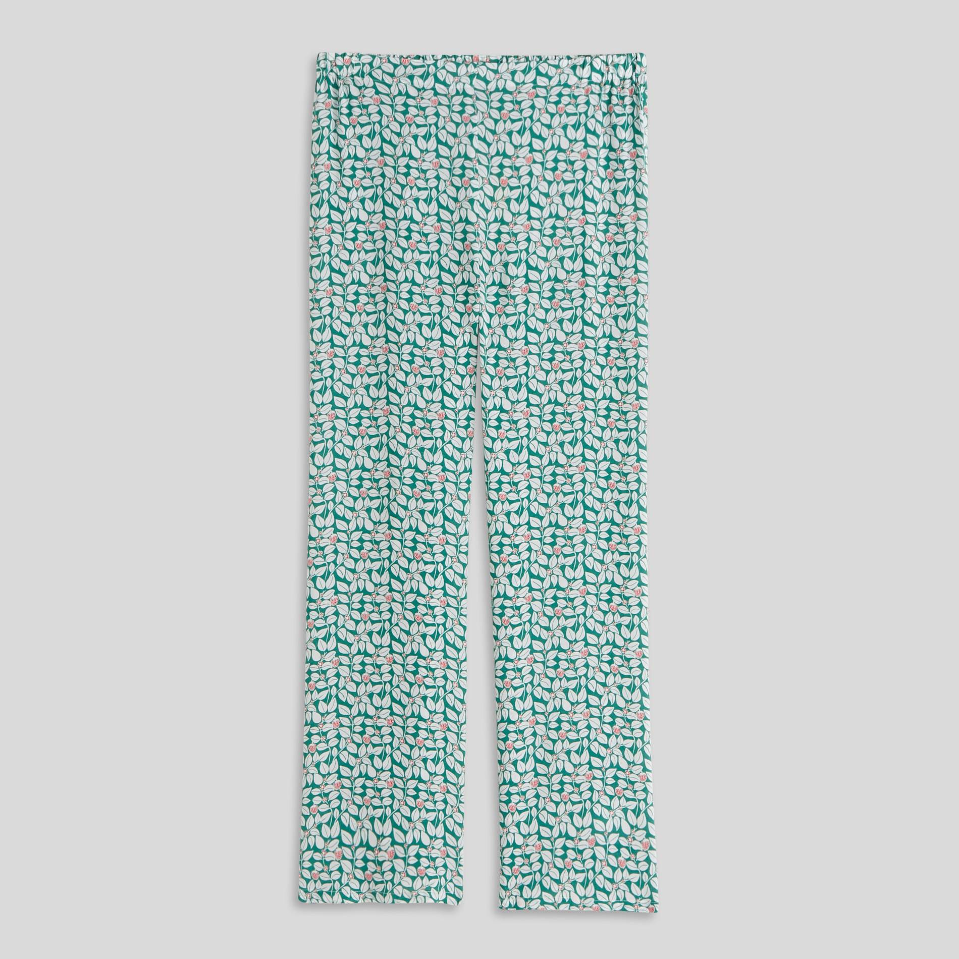 Pantalon imprimé, Vert, large image number 0.0